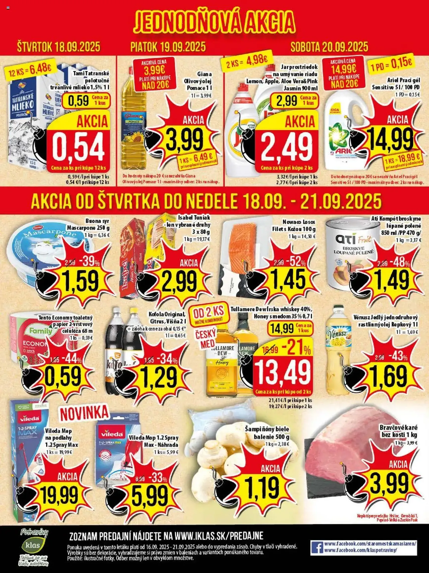 Klas leták - platný leták od 16.09.2025 strana 21 z 21 Klas leták - platný leták od 16.09.2025 strana 21 z 21