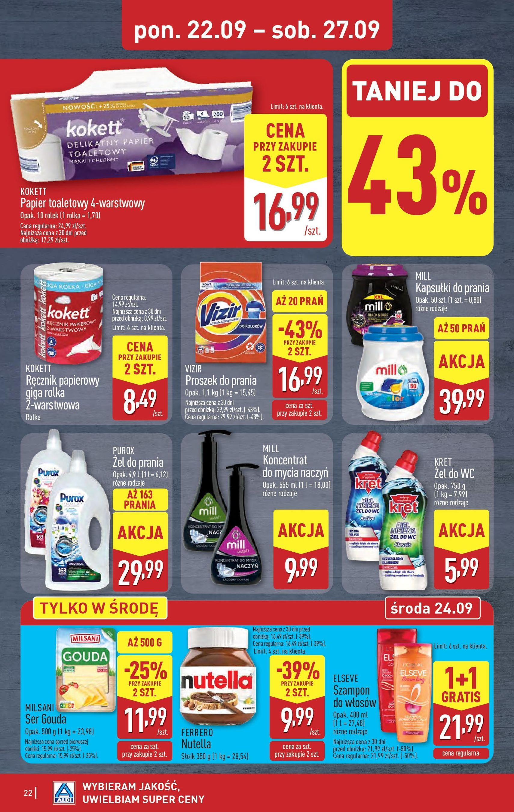Aldi Gazetka - ważny gazetka od 22.09.2025 strona 22 z 41 Aldi Gazetka - ważny gazetka od 22.09.2025 strona 22 z 41