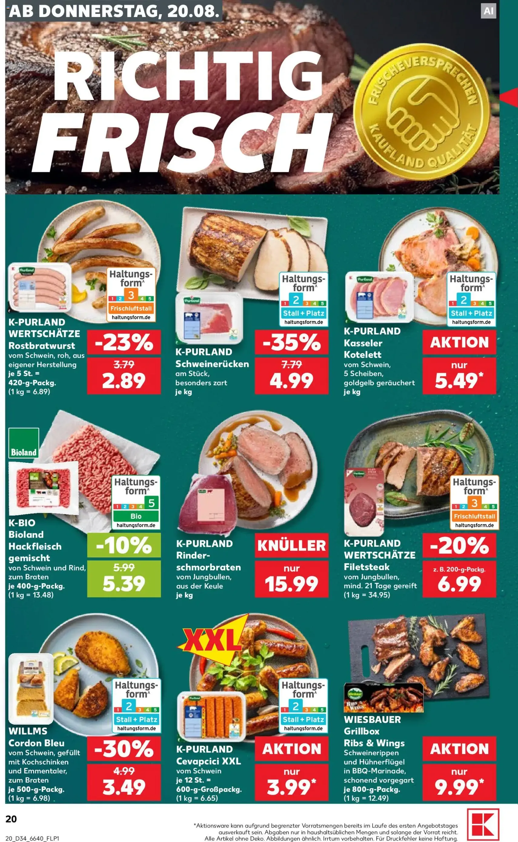 Kaufland Prospekt - Gültiger Prospekt ab 20.08.2026, Seite 20 von insgesamt 52