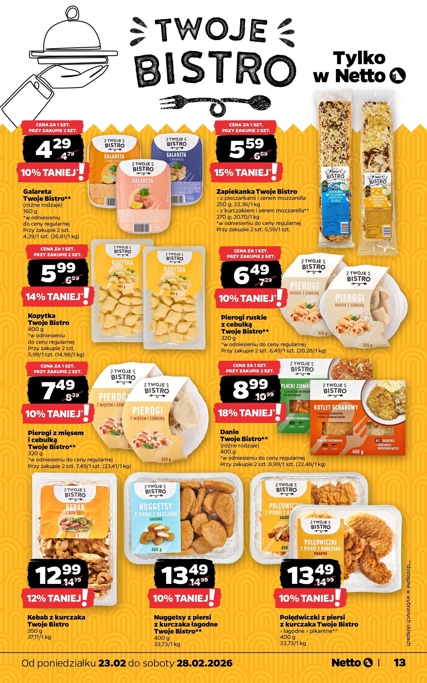 Netto gazetka - Spożywcza - ważny gazetka od 23.02.2026 strona 13 z 36