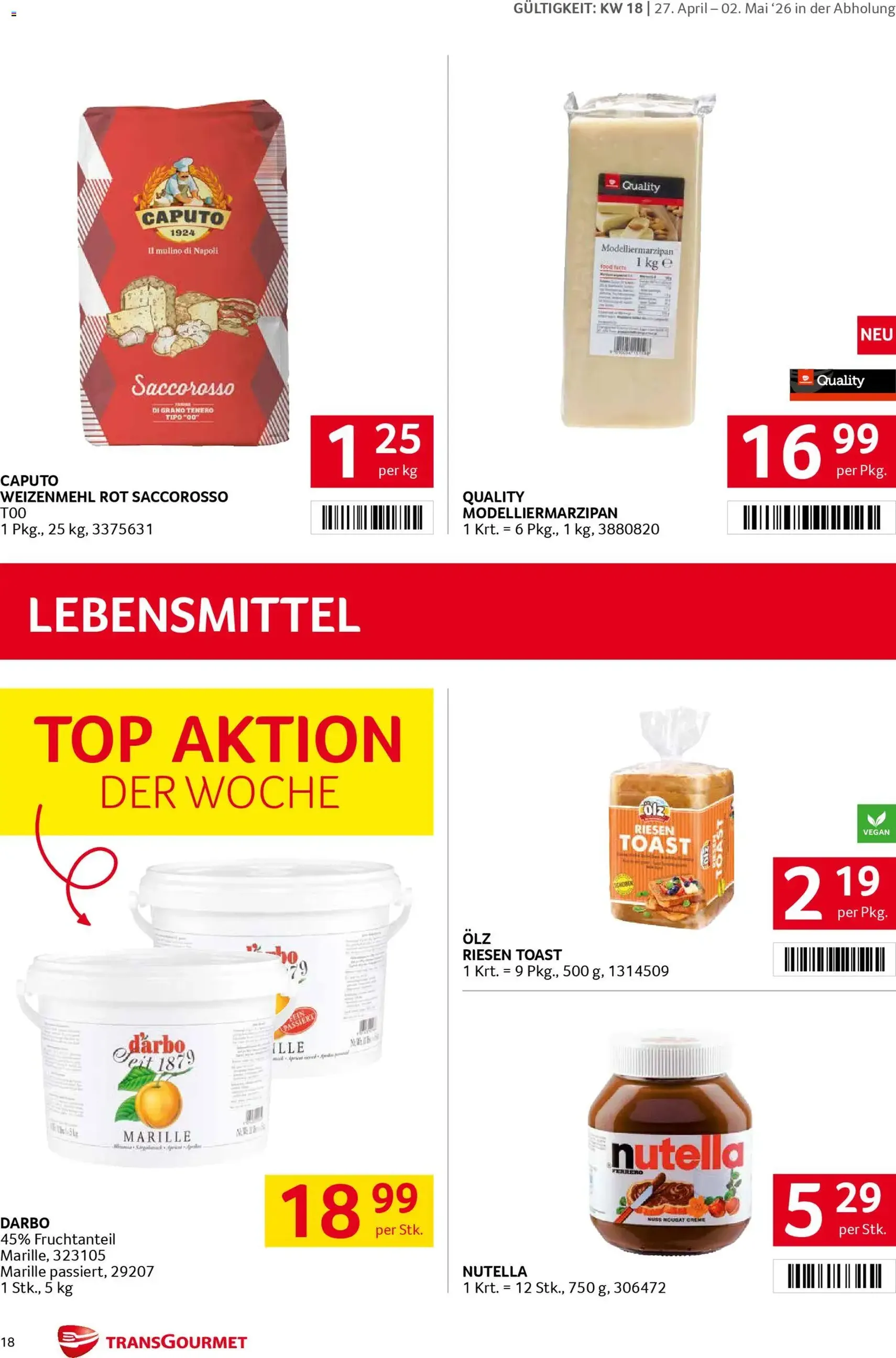 Transgourmet Flugblatt - Gültiger Prospekt ab 27.04.2026, Seite 17 von insgesamt 31