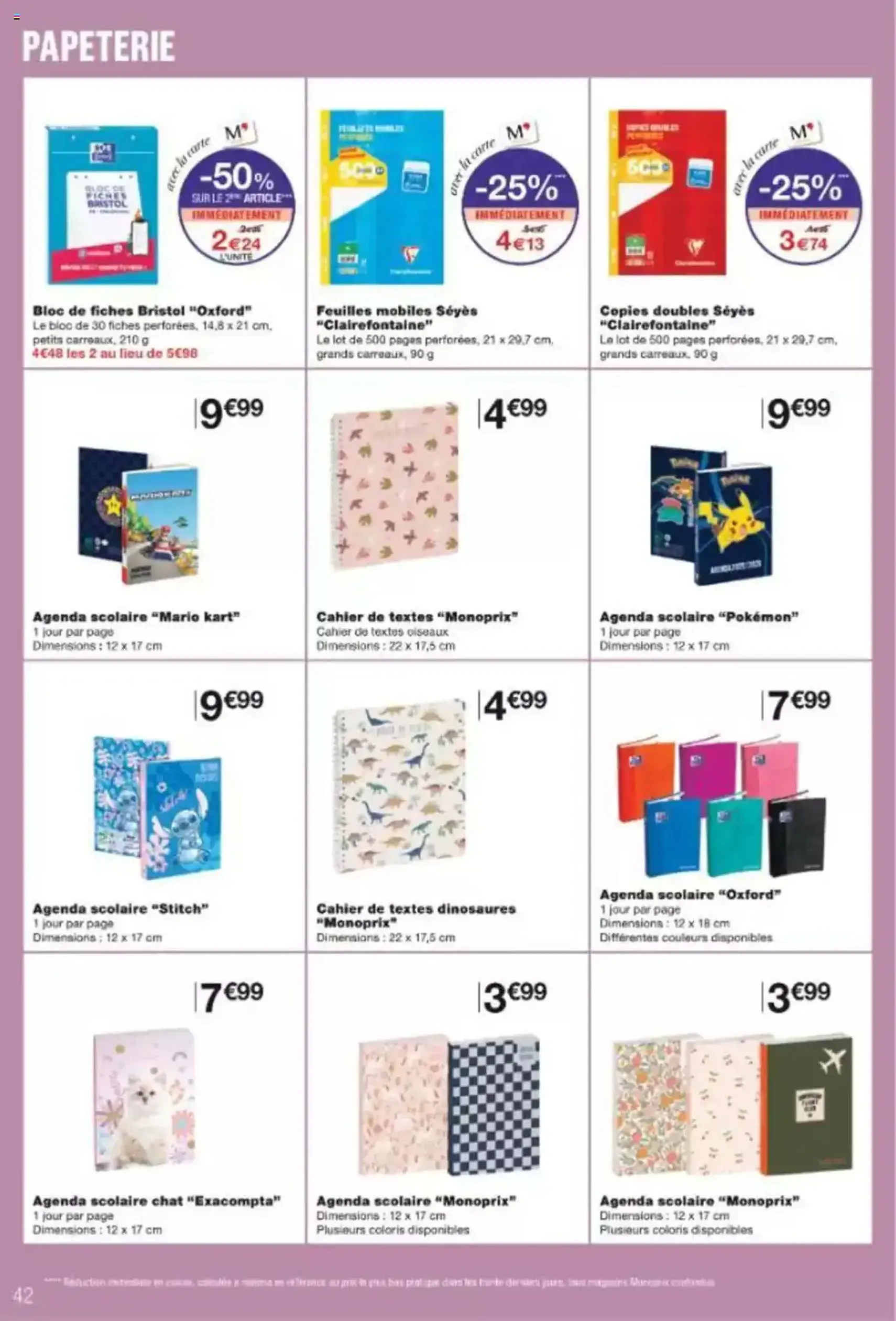 Monoprix catalogue - brochure valable à partir du 15/07/2025, page 42 sur 44 Monoprix catalogue - brochure valable à partir du 15/07/2025, page 42 sur 44