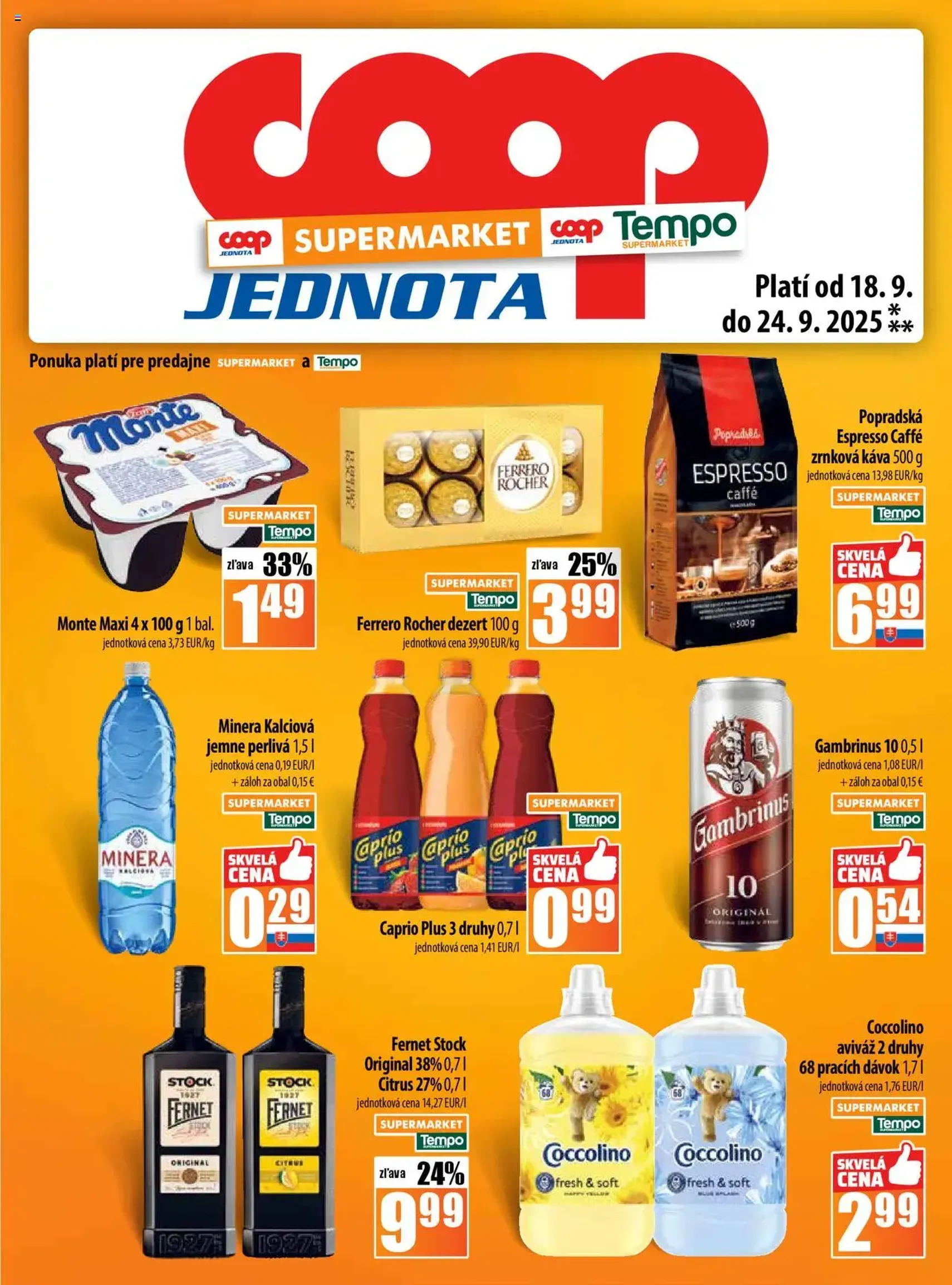 COOP Jednota leták - platný leták od 18.09.2025 strana 13 z 28