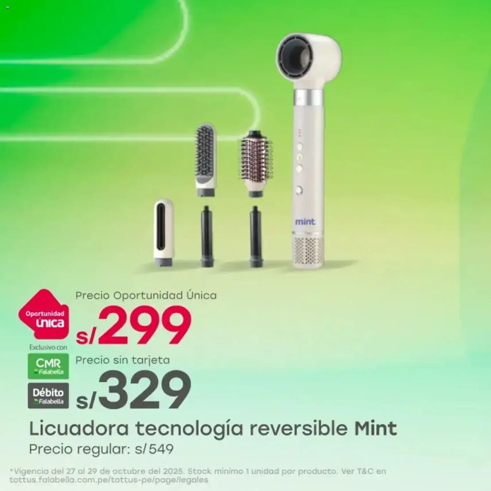 Catálogo Tottus - folleto válido desde 27/10/2025 página 1 de 4