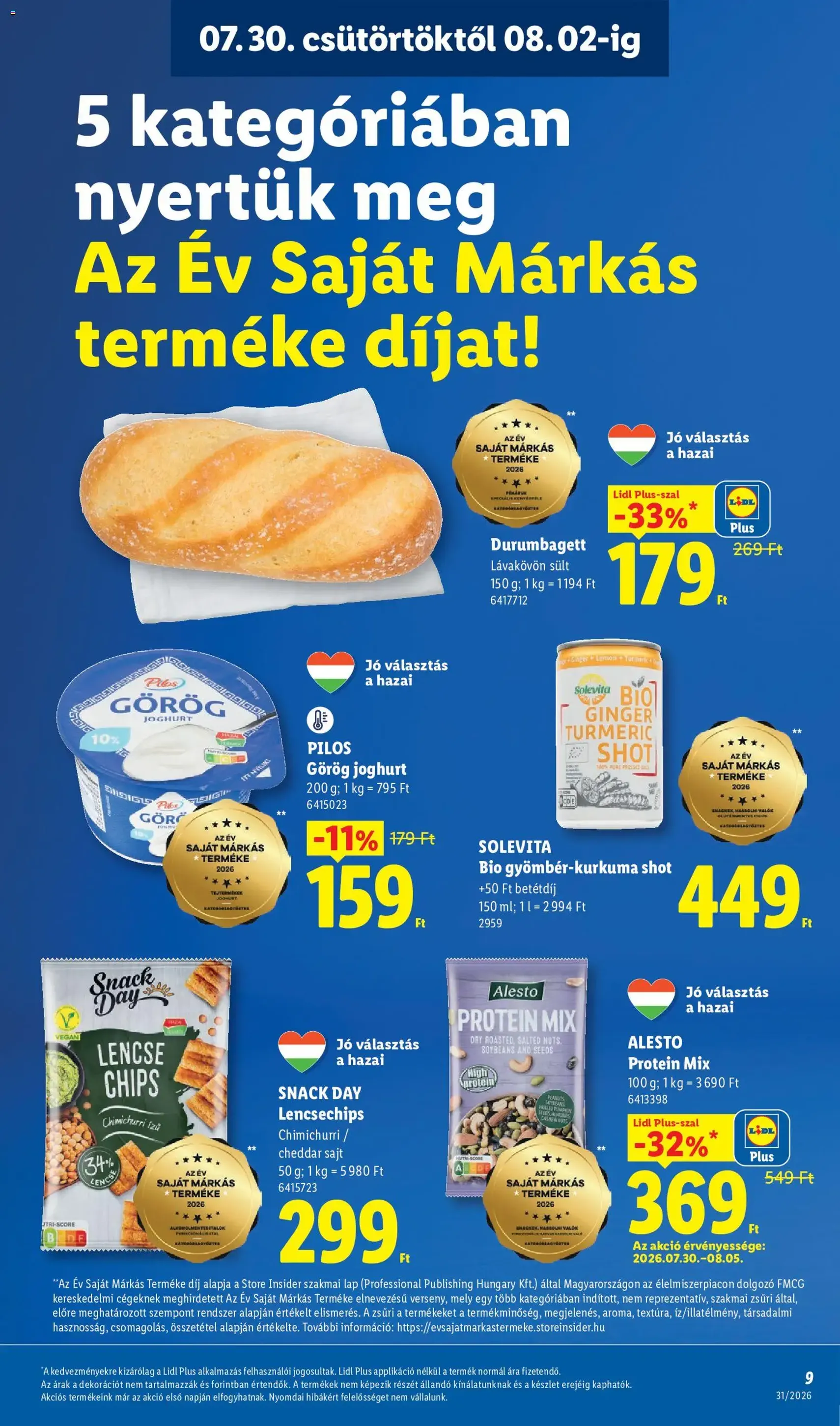 Lidl akciós újság - 2026.07.30. érvényes szórólap 9 oldal 58 oldalból
