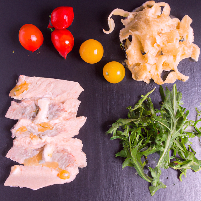 Pasta fredda con prosciutto crudo, rucola e pomodorini