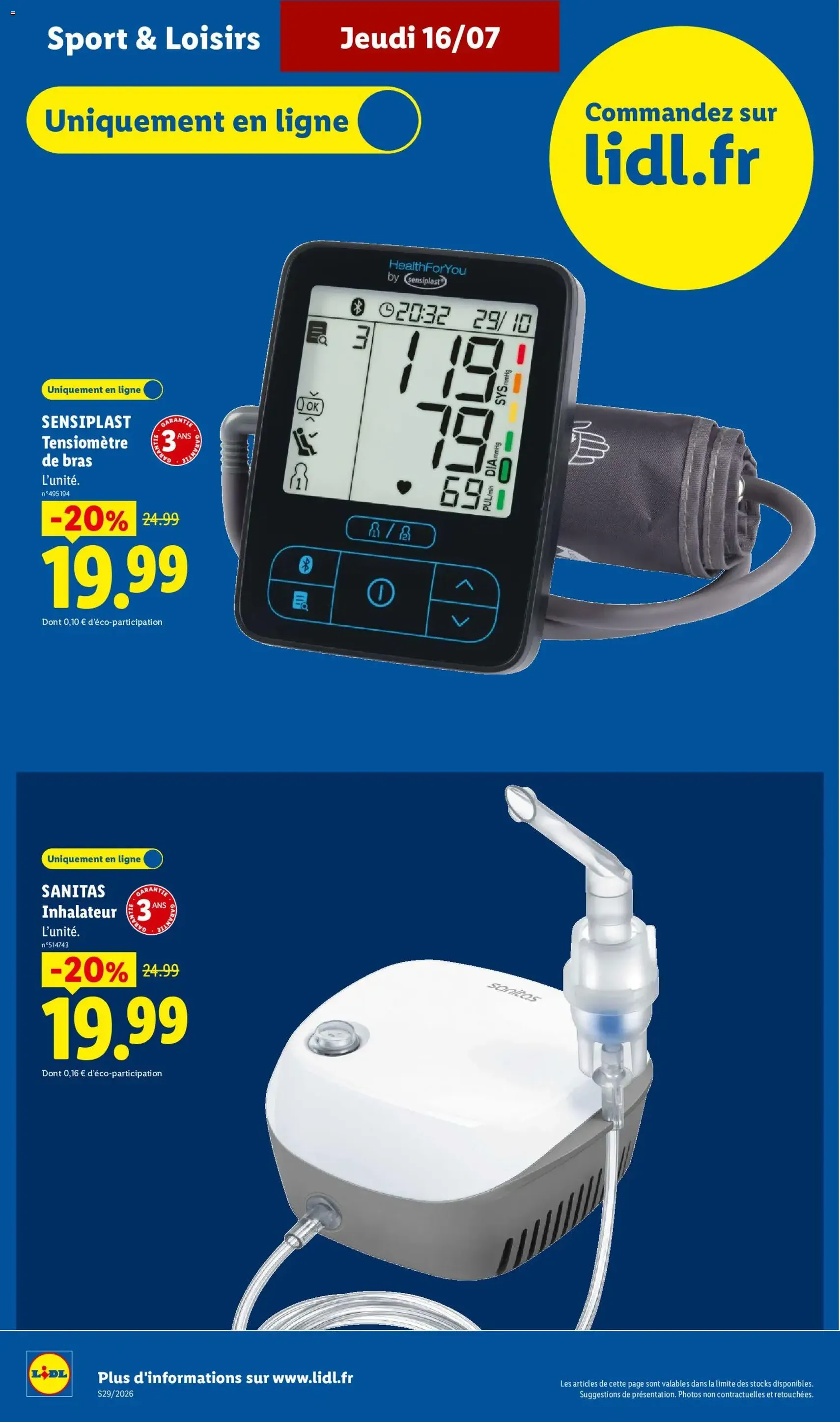 LIDL catalogue - brochure valable à partir du 16/07/2026, page 44 sur 61