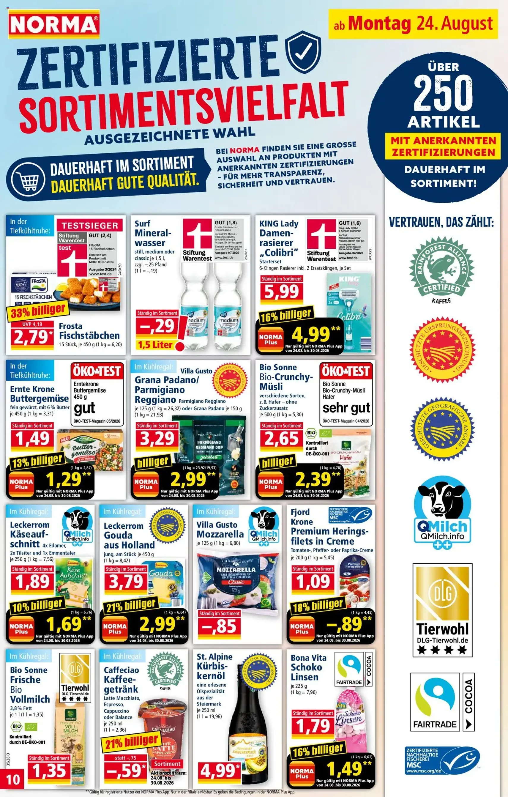 Norma Prospekt - Gültiger Prospekt ab 24.08.2026, Seite 10 von insgesamt 28
