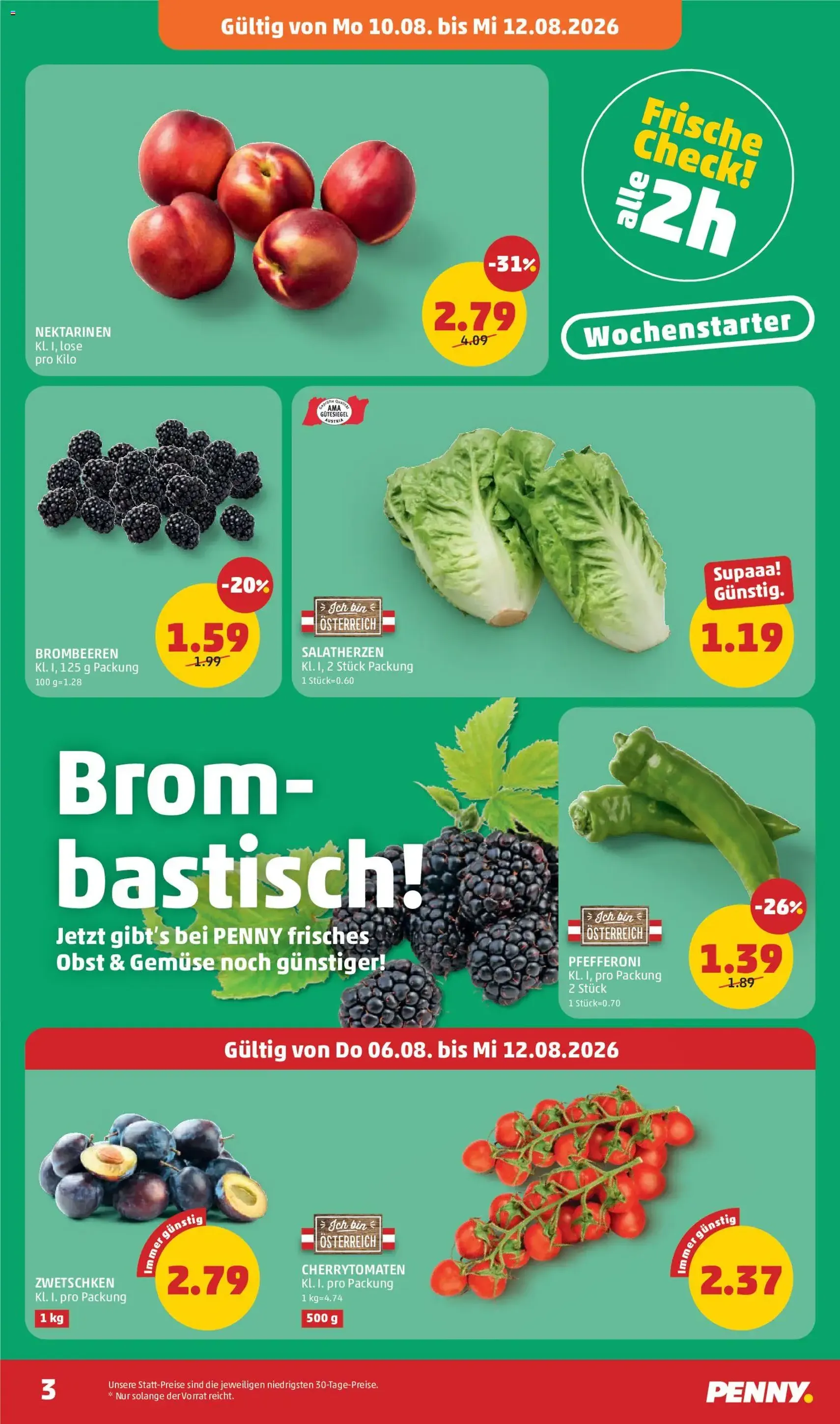 Penny Markt - Flugblatt - Gültiger Prospekt ab 06.08.2026, Seite 3 von insgesamt 28