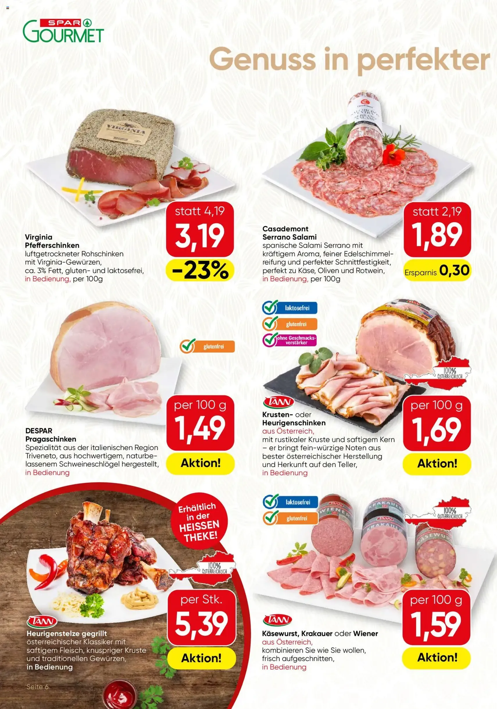 SPAR Gourmet Flugblatt - Gültiger Prospekt ab 22.10.2026, Seite 6 von insgesamt 12