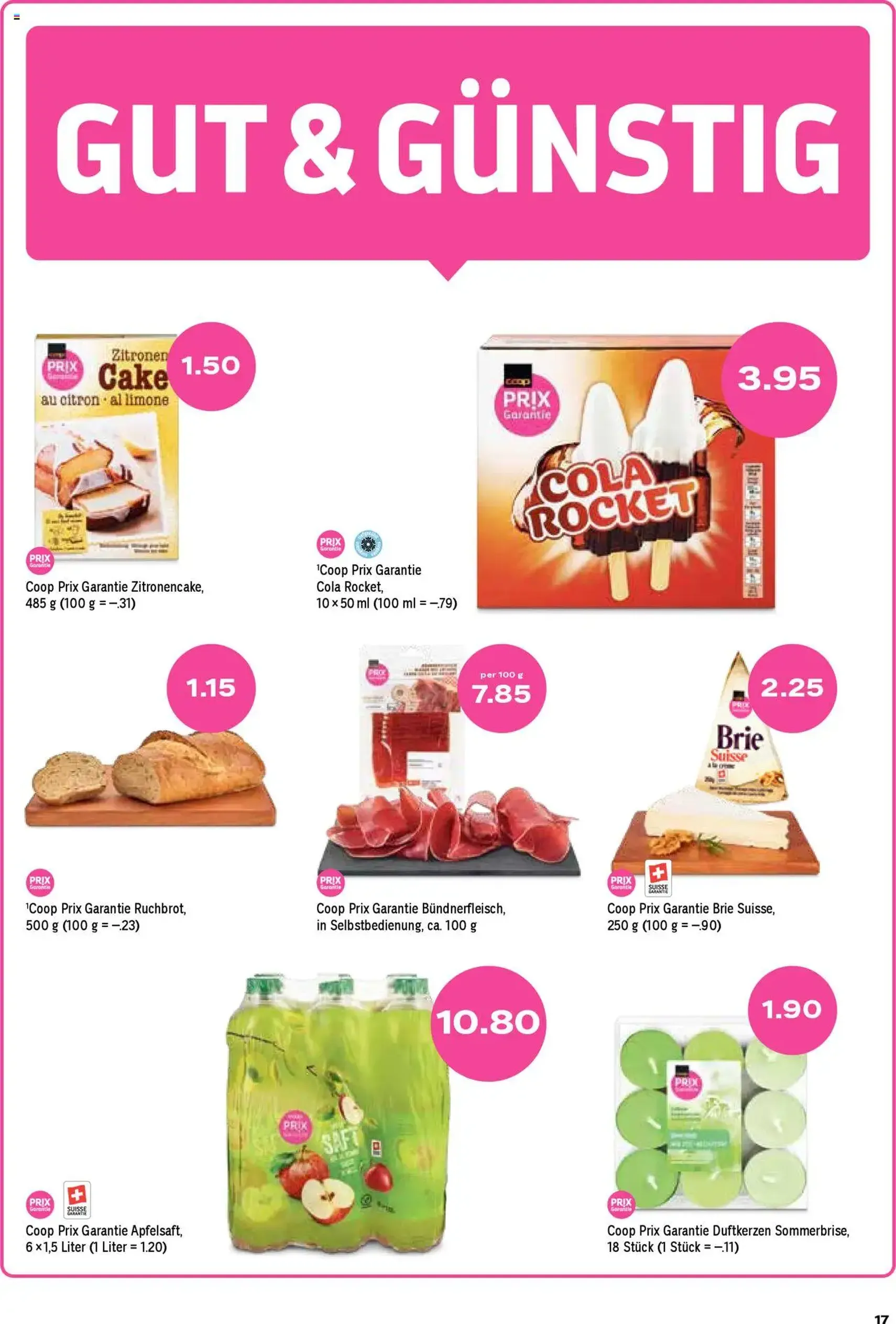 Coop Aktionen - Gültiger Prospekt ab 31.07.2025, Seite 17 von insgesamt 24 Coop Aktionen - Gültiger Prospekt ab 31.07.2025, Seite 17 von insgesamt 24