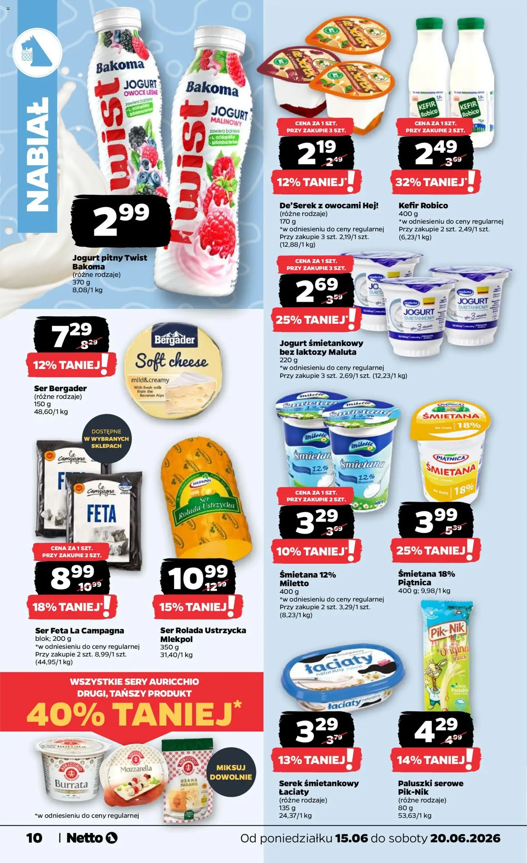Netto gazetka od poniedziałku spożywcza - ważny gazetka od 15.06.2026 strona 10 z 35
