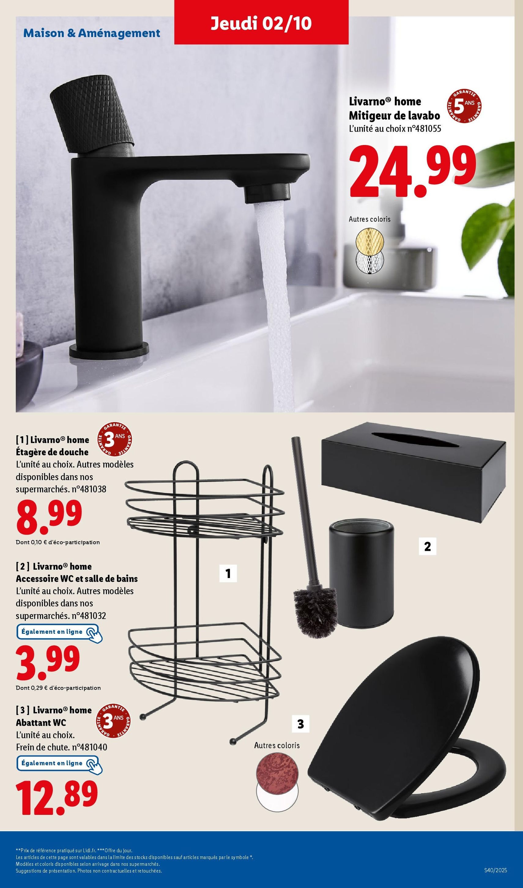 LIDL catalogue semaine 40 - brochure valable à partir du 02/10/2025, page 45 sur 76 LIDL catalogue semaine 40 - brochure valable à partir du 02/10/2025, page 45 sur 76