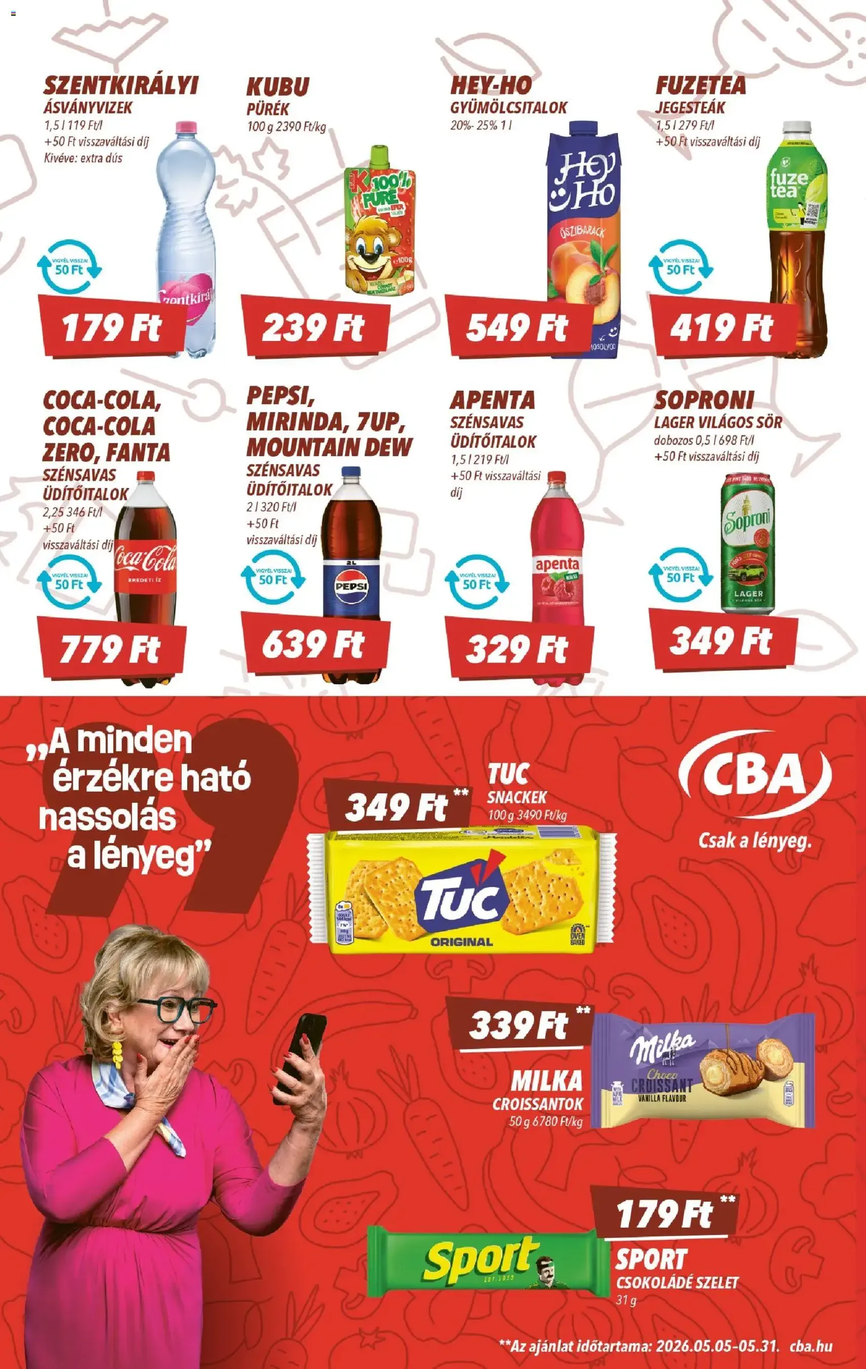CBA akciós újság - 2026.05.14. érvényes szórólap 6 oldal 8 oldalból