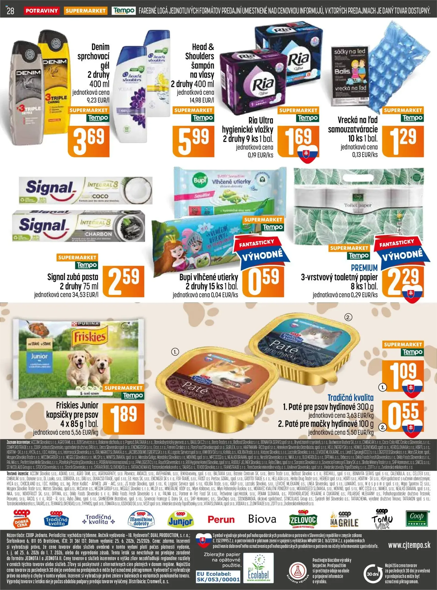 COOP Jednota leták - platný leták od 25.06.2026 strana 28 z 32