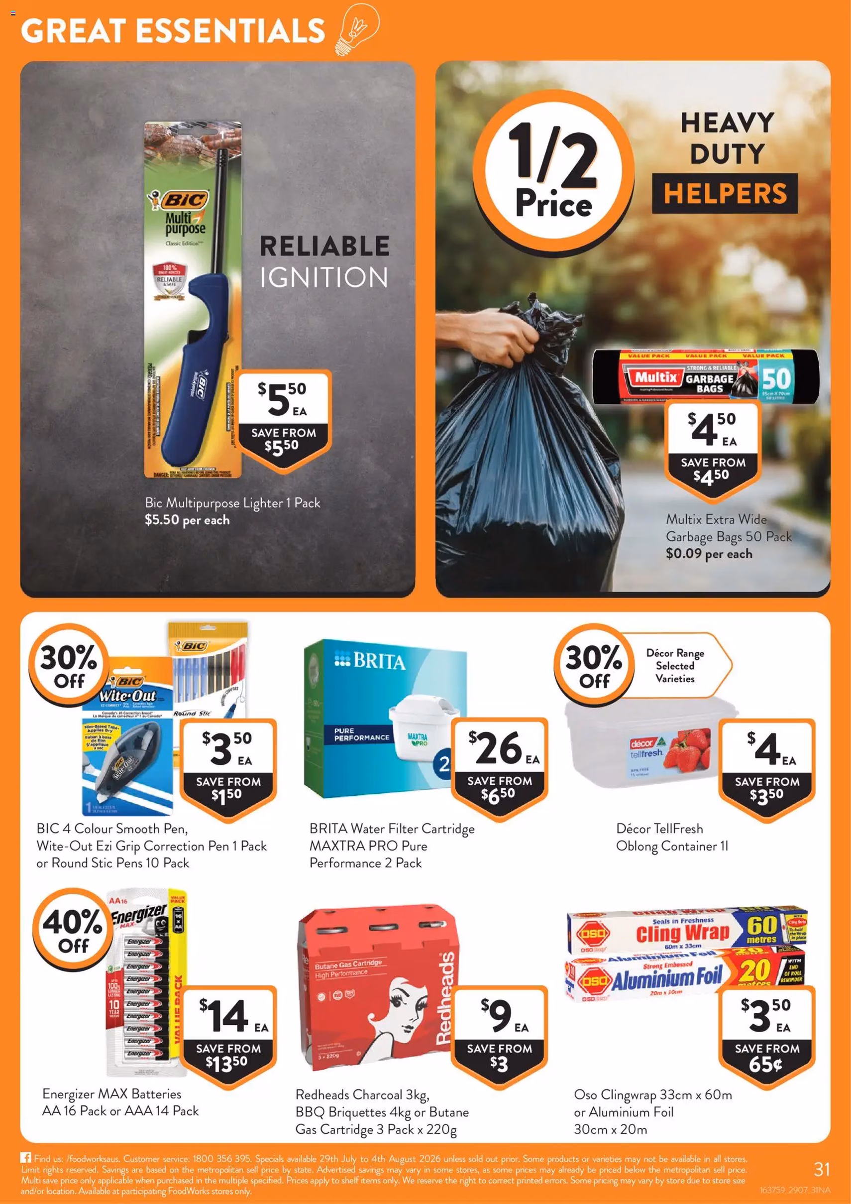 Foodworks catalogue - valid flyer from 29/07/2026, page 31 of 31