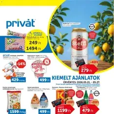 PRIVÁT akciós újság - szórólap előnézete érvényes 2026.05.21. -tól