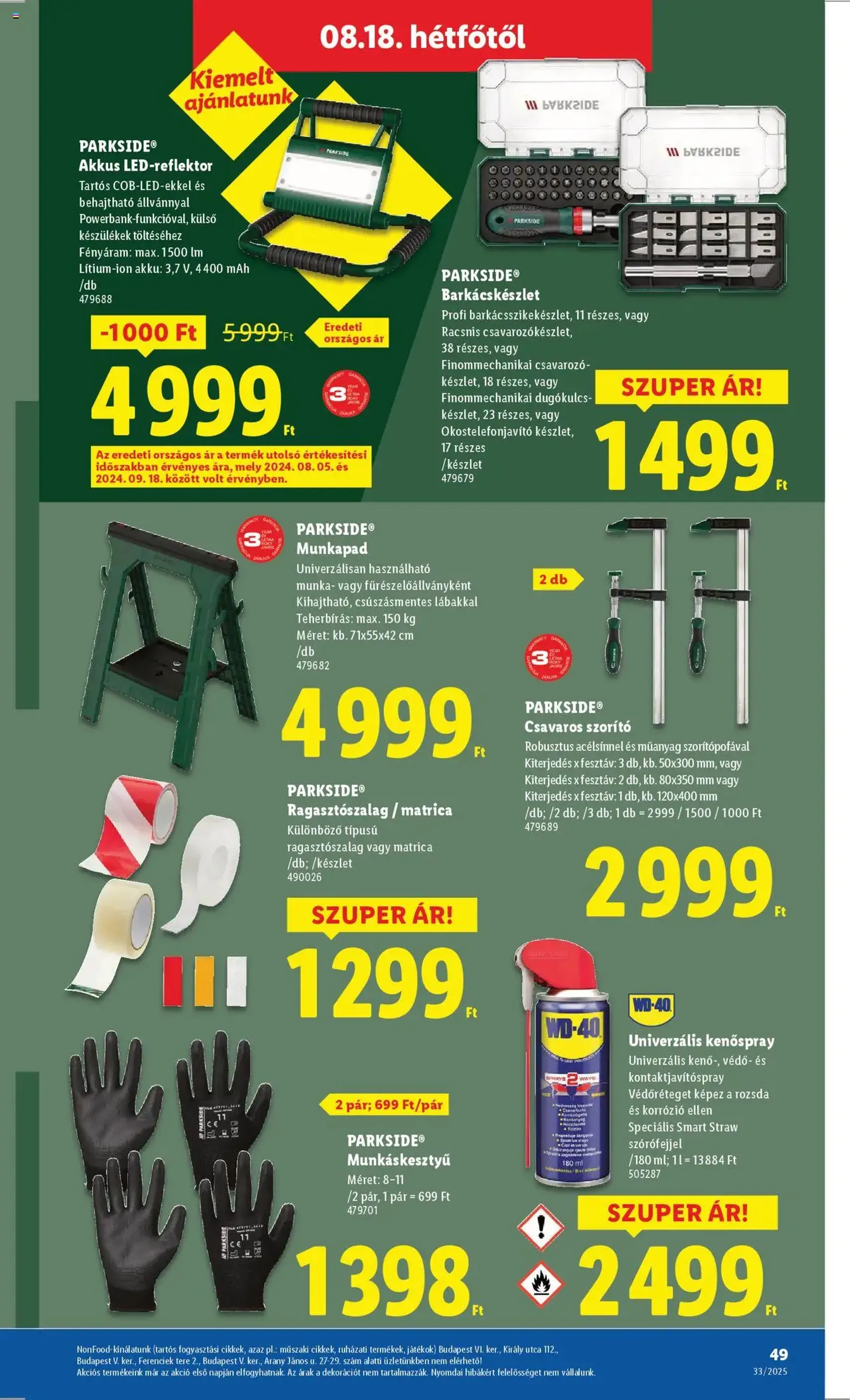 Lidl Akciós újság - 2025.08.14. érvényes szórólap 49 oldal 64 oldalból