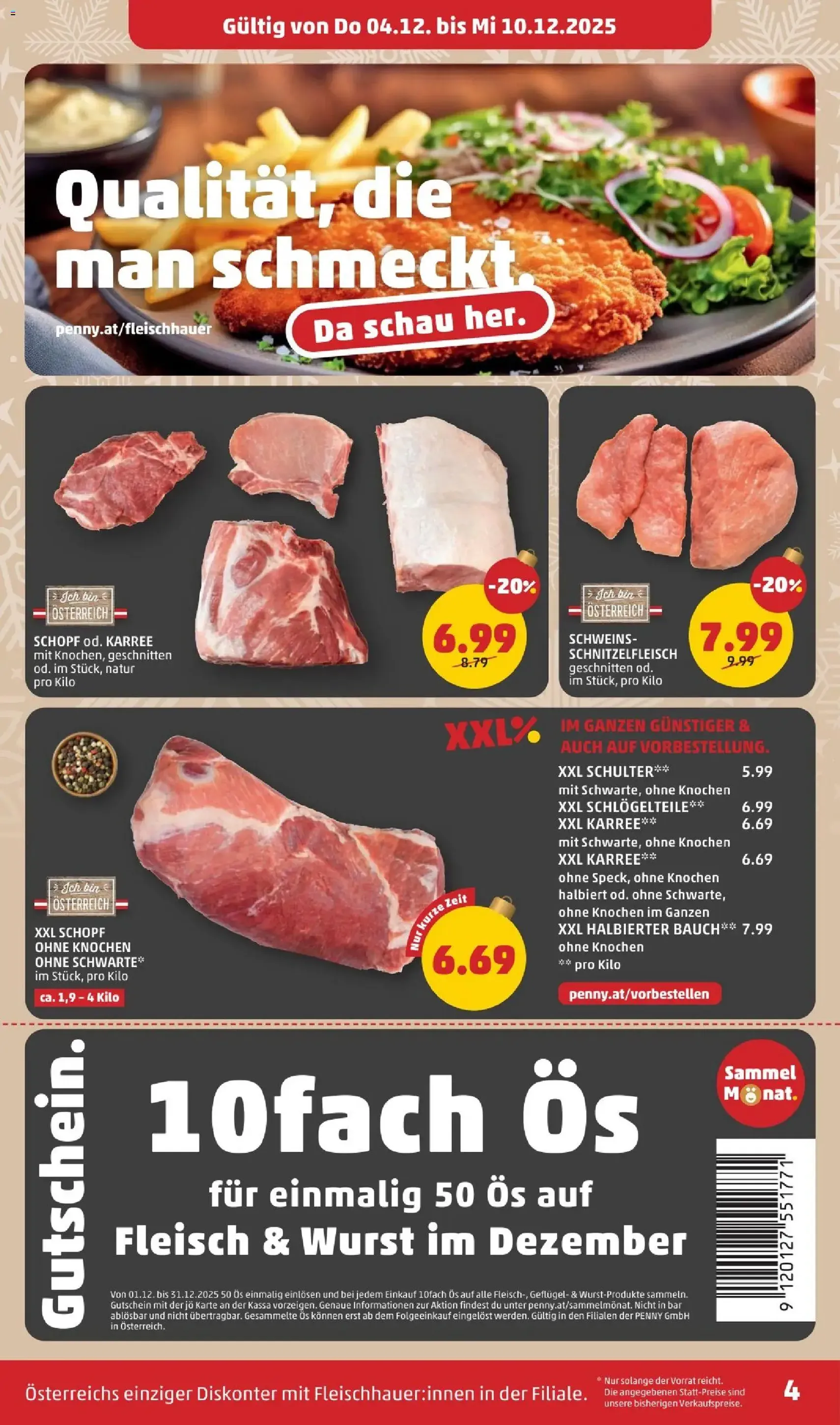Penny Markt Flugblatt - Gültiger Prospekt ab 04.12.2025, Seite 4 von insgesamt 32