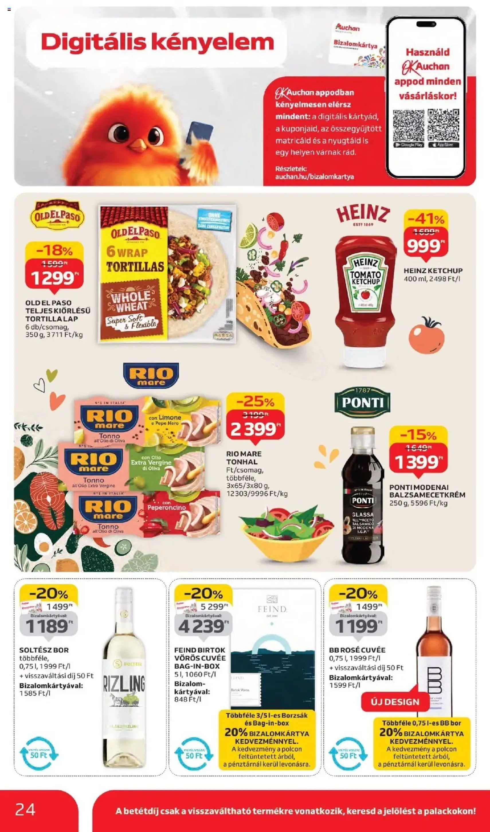 Auchan Akciós újság - 2025.09.11. érvényes szórólap 24 oldal 42 oldalból Auchan Akciós újság - 2025.09.11. érvényes szórólap 24 oldal 42 oldalból