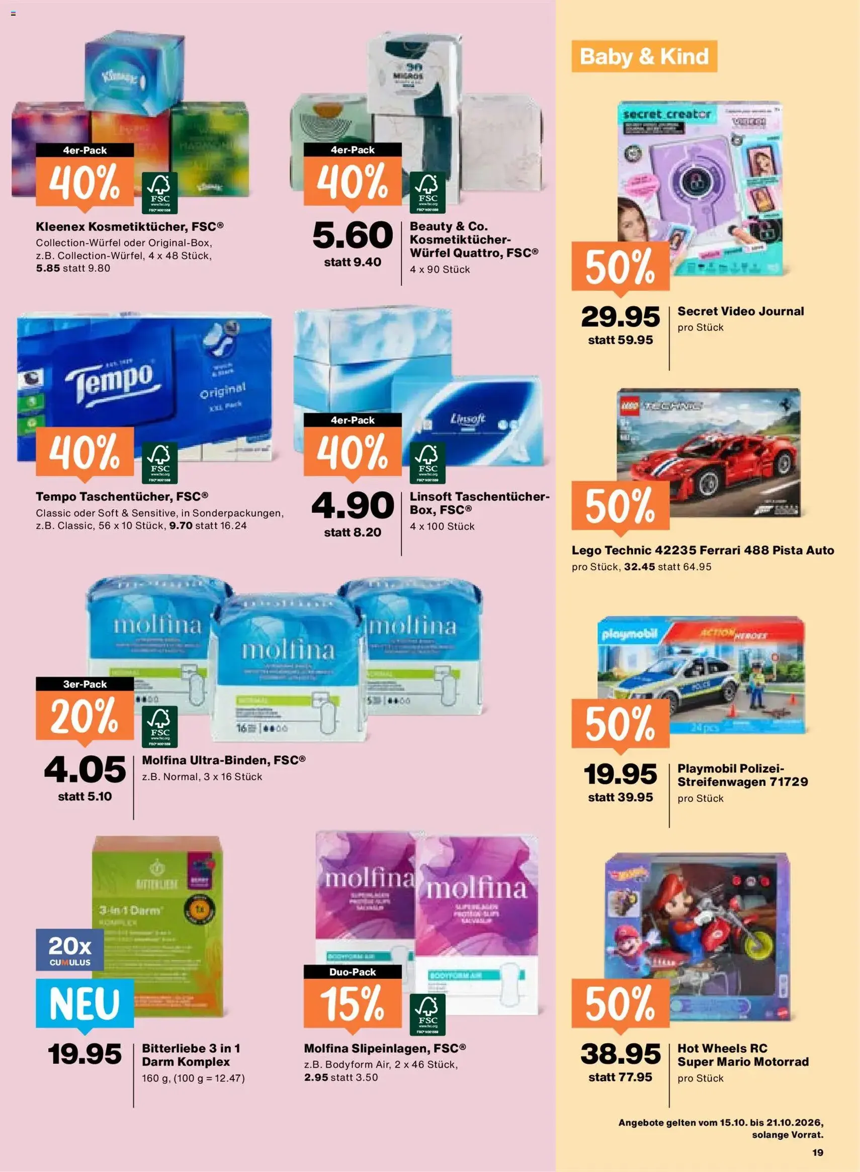 Migros aktionen - Gültiger Prospekt ab 15.10.2026, Seite 19 von insgesamt 24