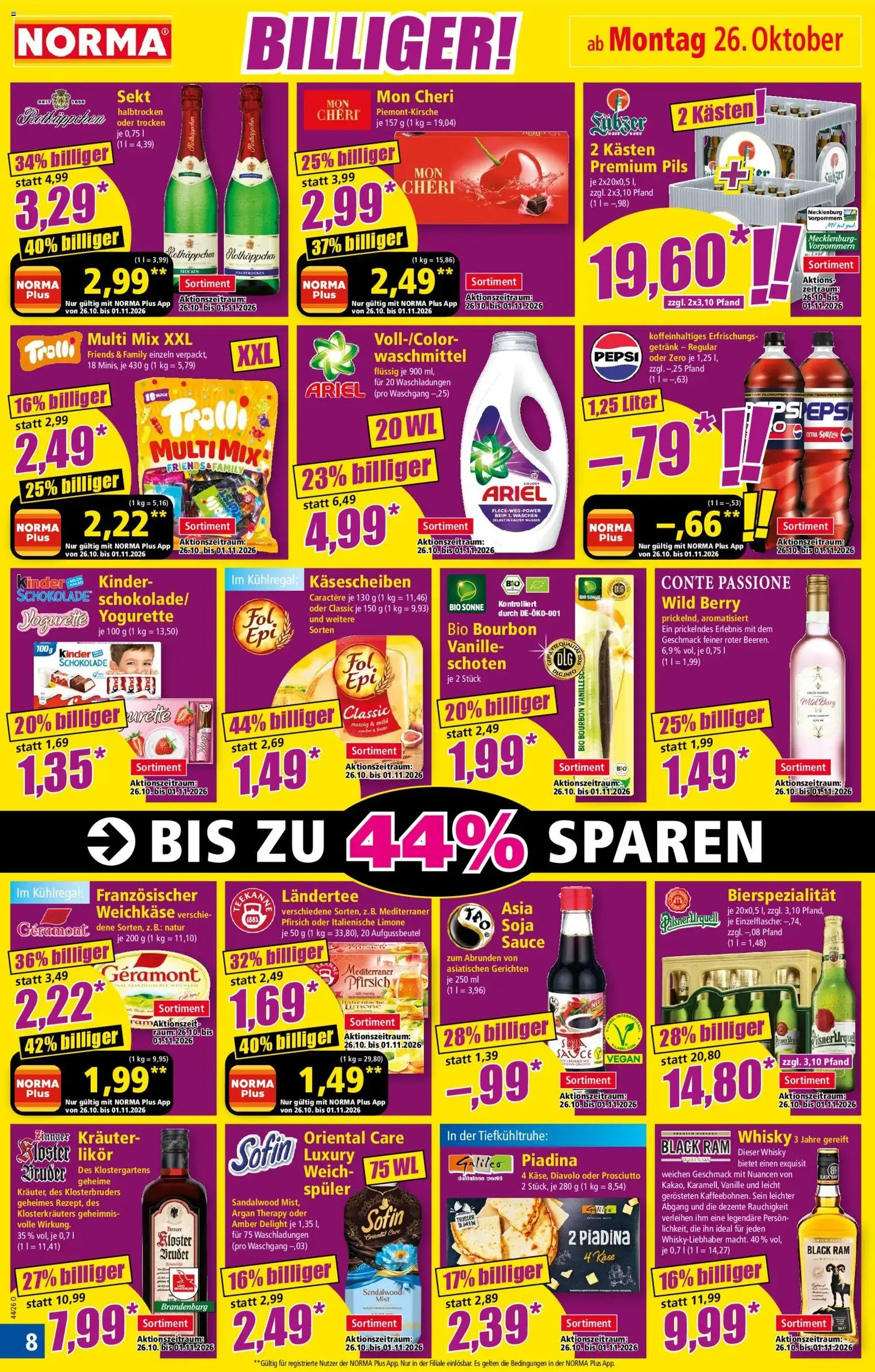 Norma Prospekt - Gültiger Prospekt ab 26.10.2026, Seite 8 von insgesamt 27