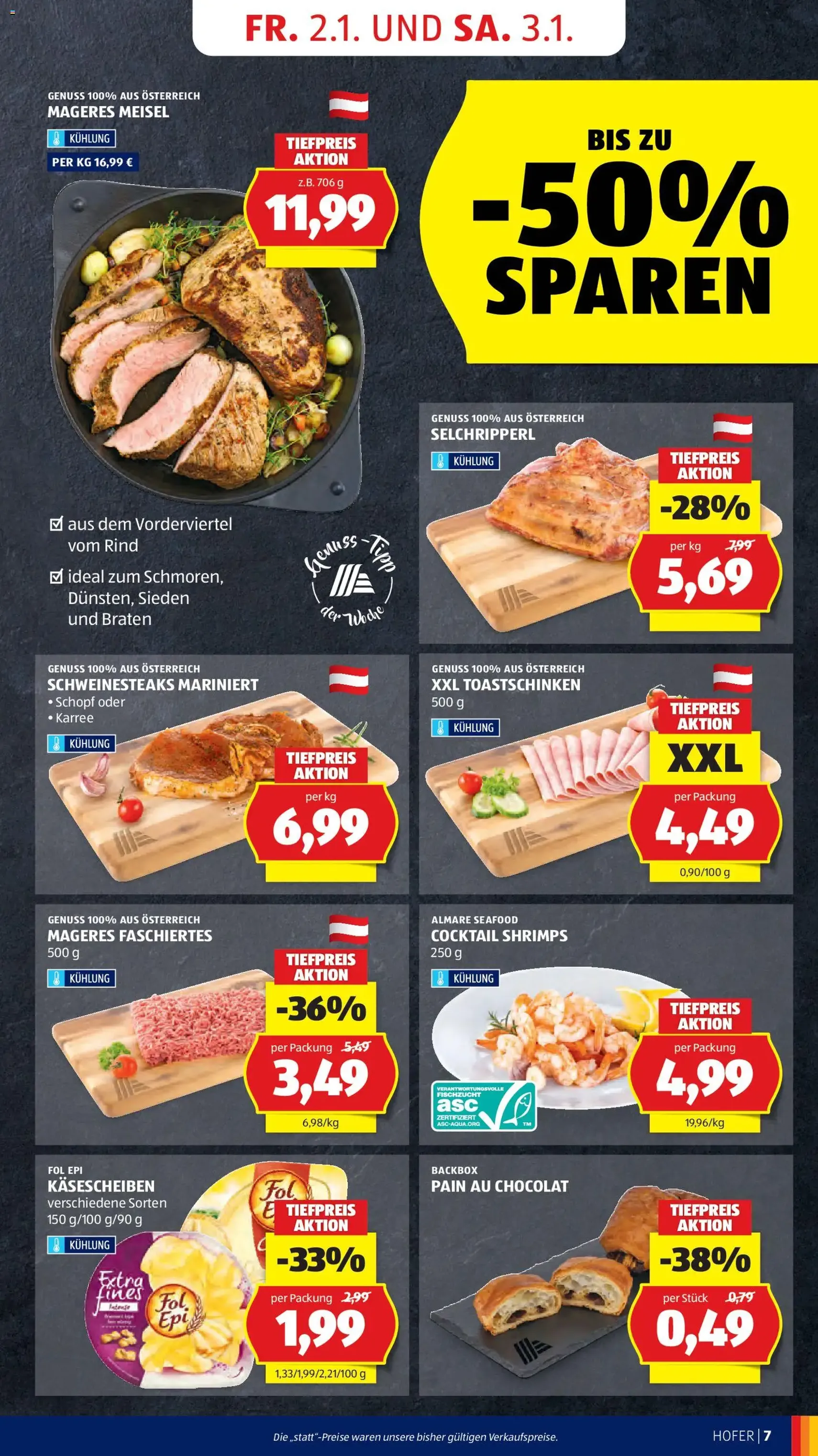 Hofer Flugblatt - Gültiger Prospekt ab 02.01.2026, Seite 9 von insgesamt 45