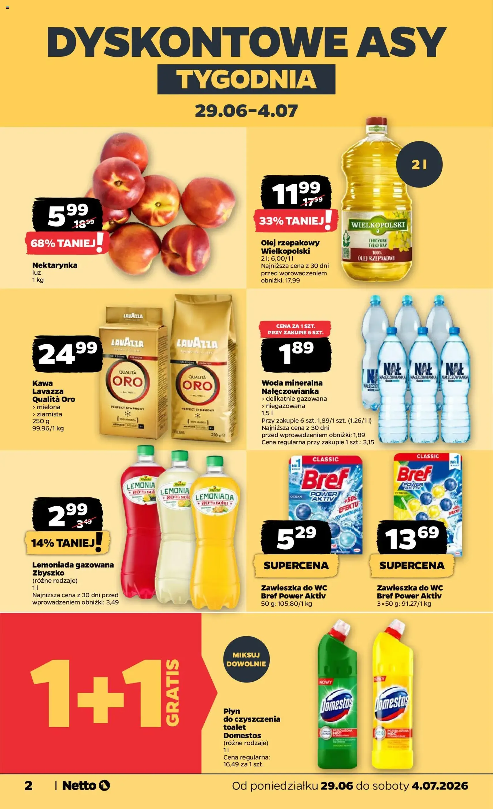 Netto gazetka od poniedziałku spożywcza - ważny gazetka od 29.06.2026 strona 2 z 37