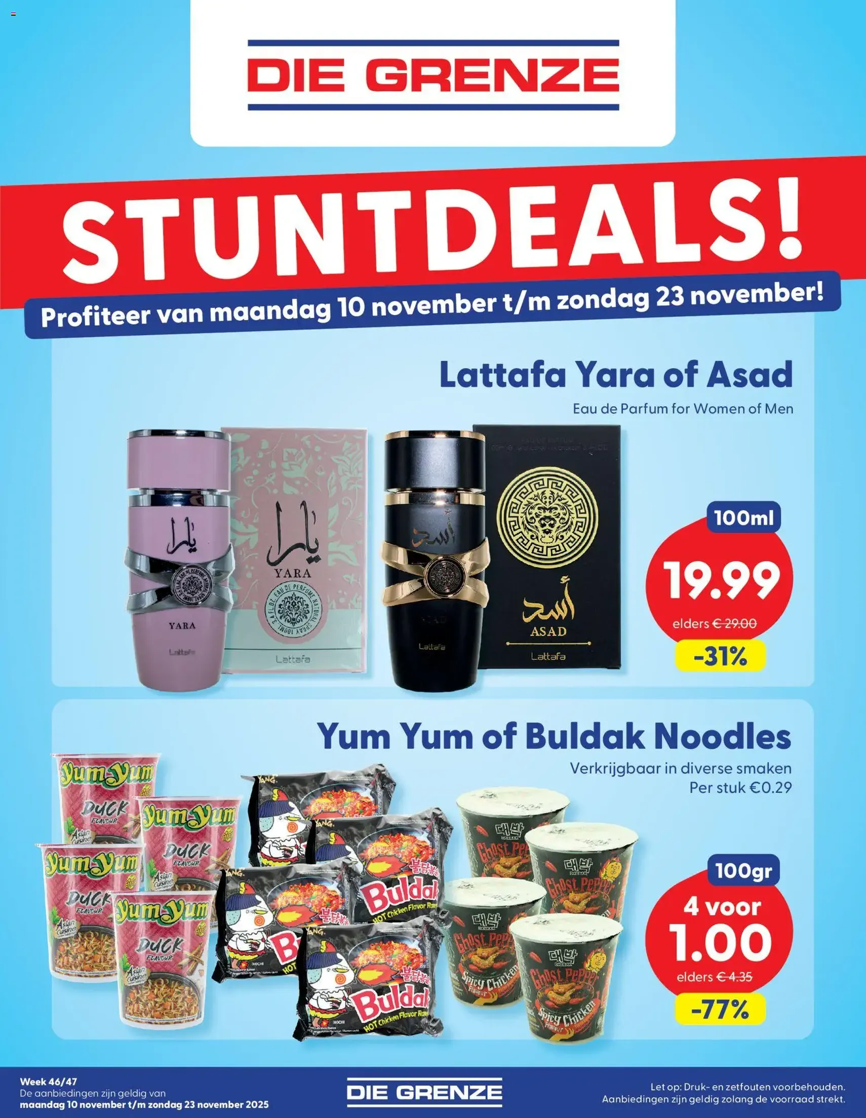 Die Grenze - Folder week 46/47 - geldige folder vanaf 10-11-2025 pagina 1 van 8