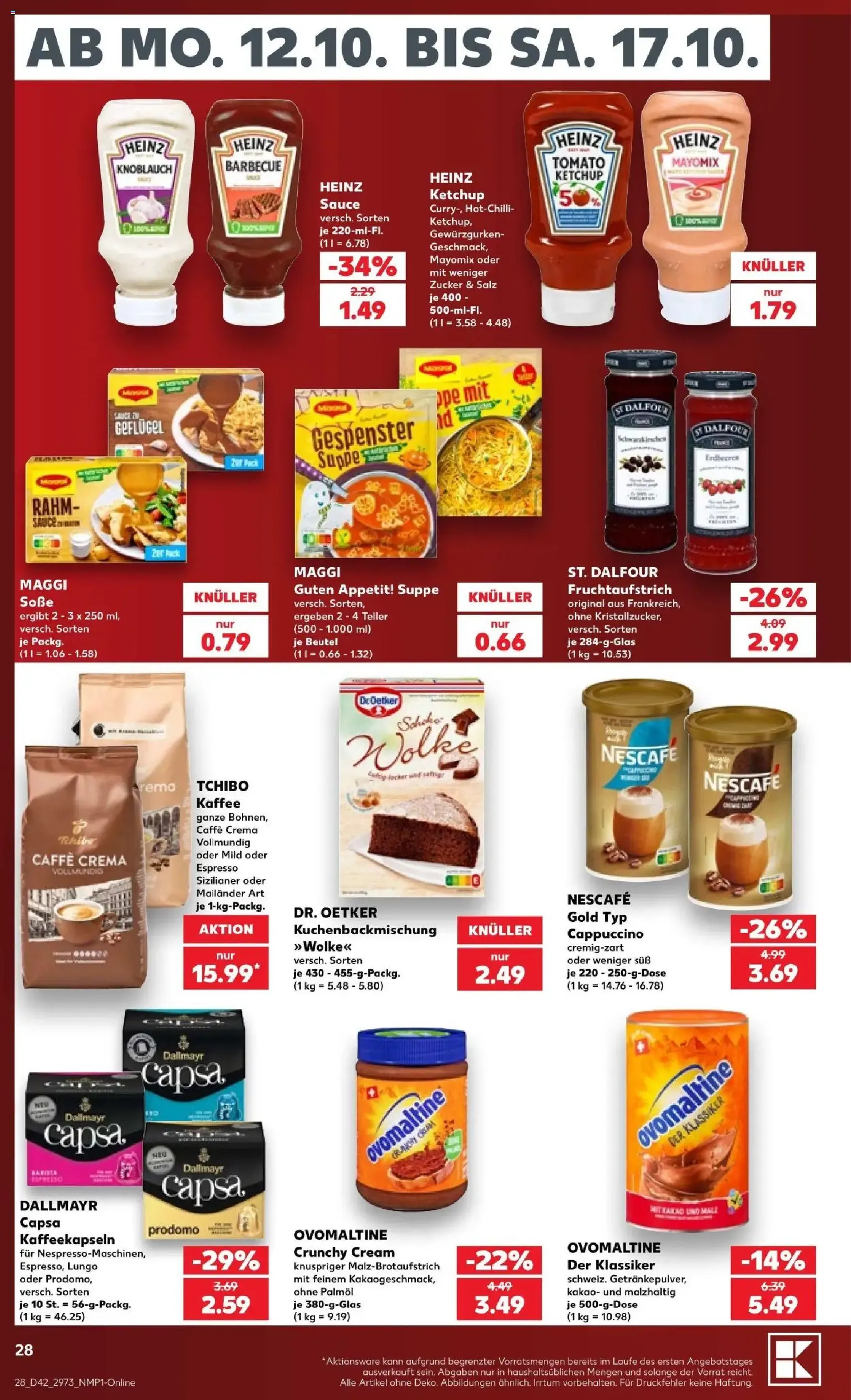 Kaufland Prospekt - Gültiger Prospekt ab 12.10.2026, Seite 34 von insgesamt 74