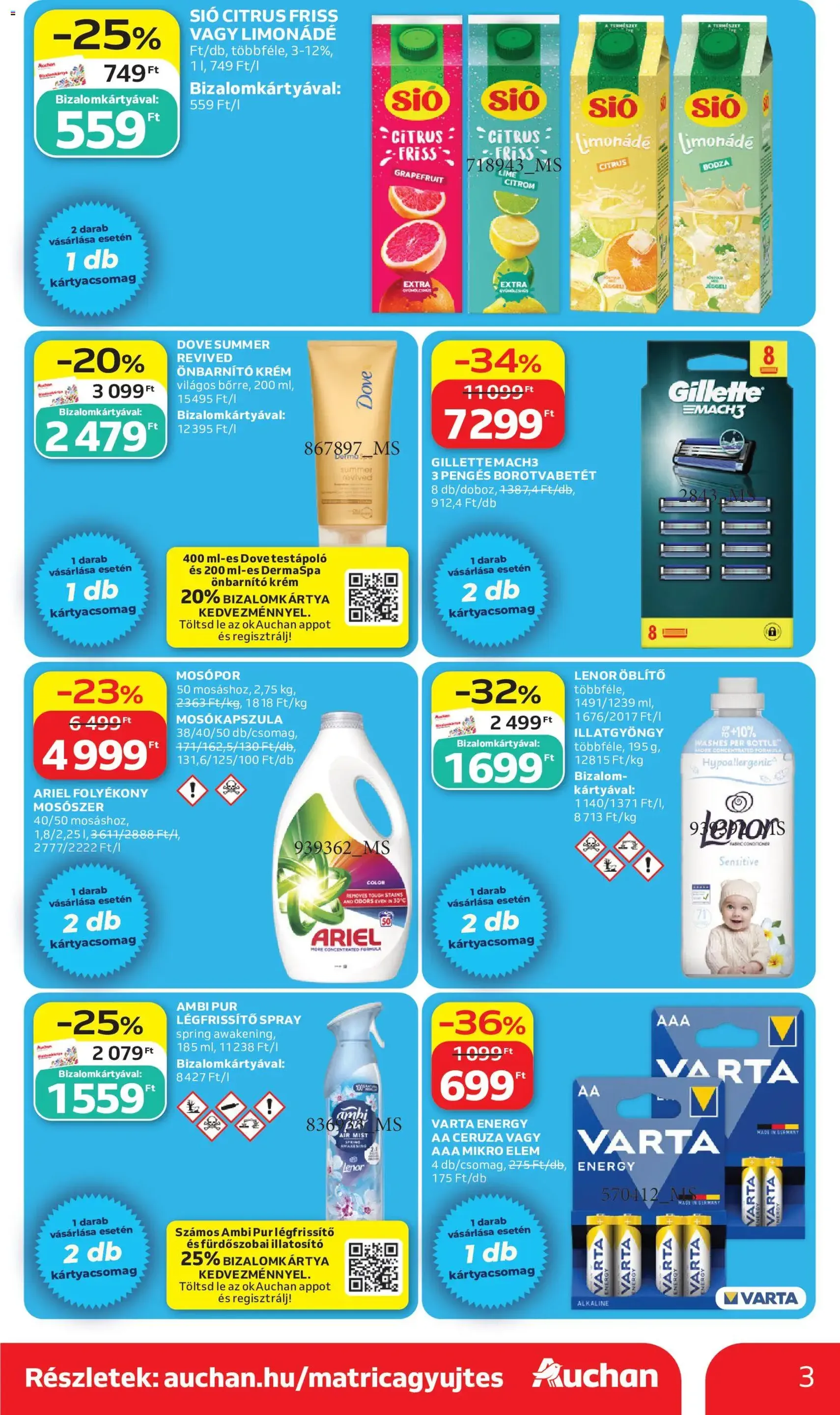Auchan akciós újság - 2026.07.02. érvényes szórólap 3 oldal 56 oldalból