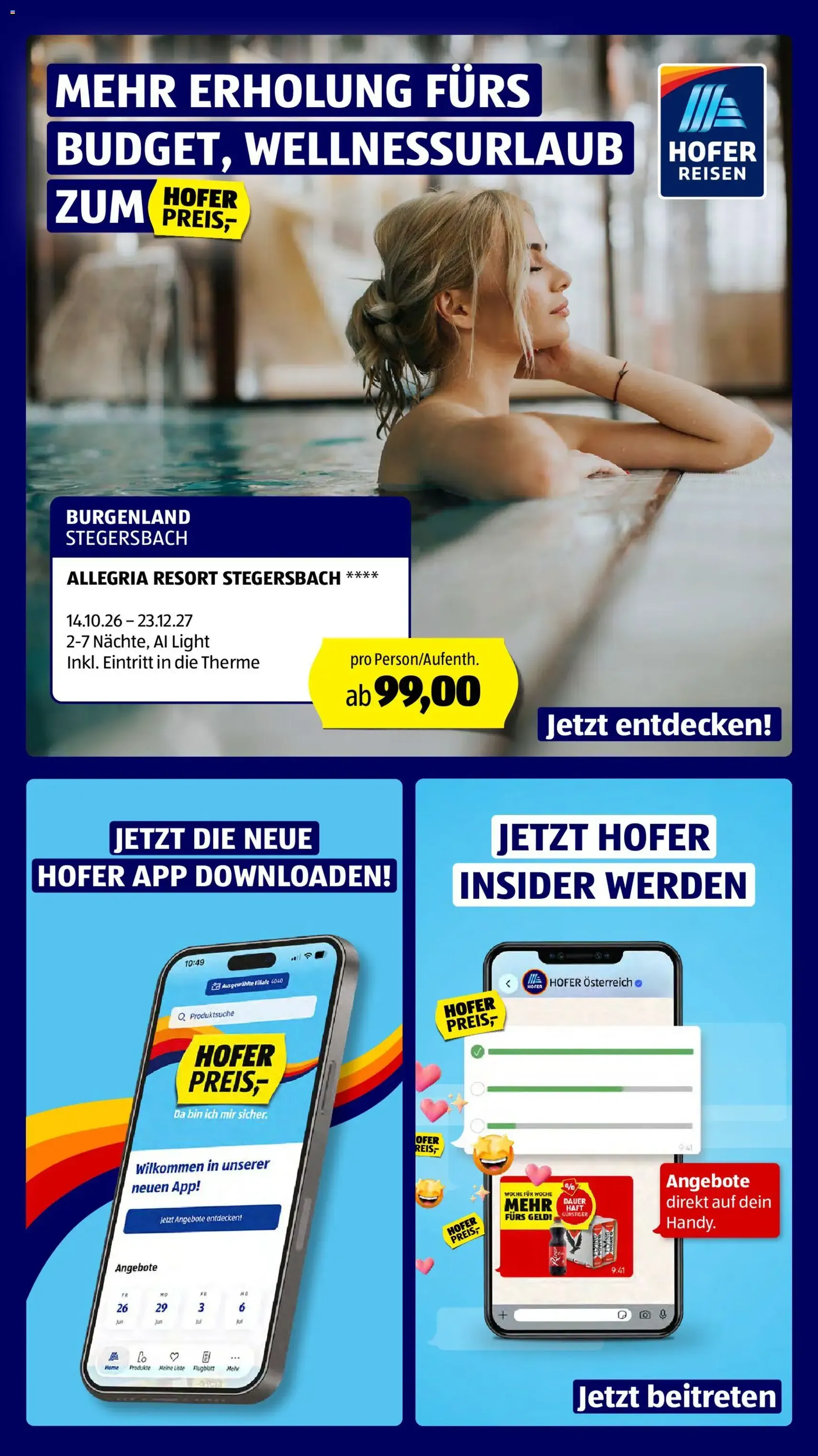Hofer Flugblatt - Gültiger Prospekt ab 30.10.2026, Seite 3 von insgesamt 50