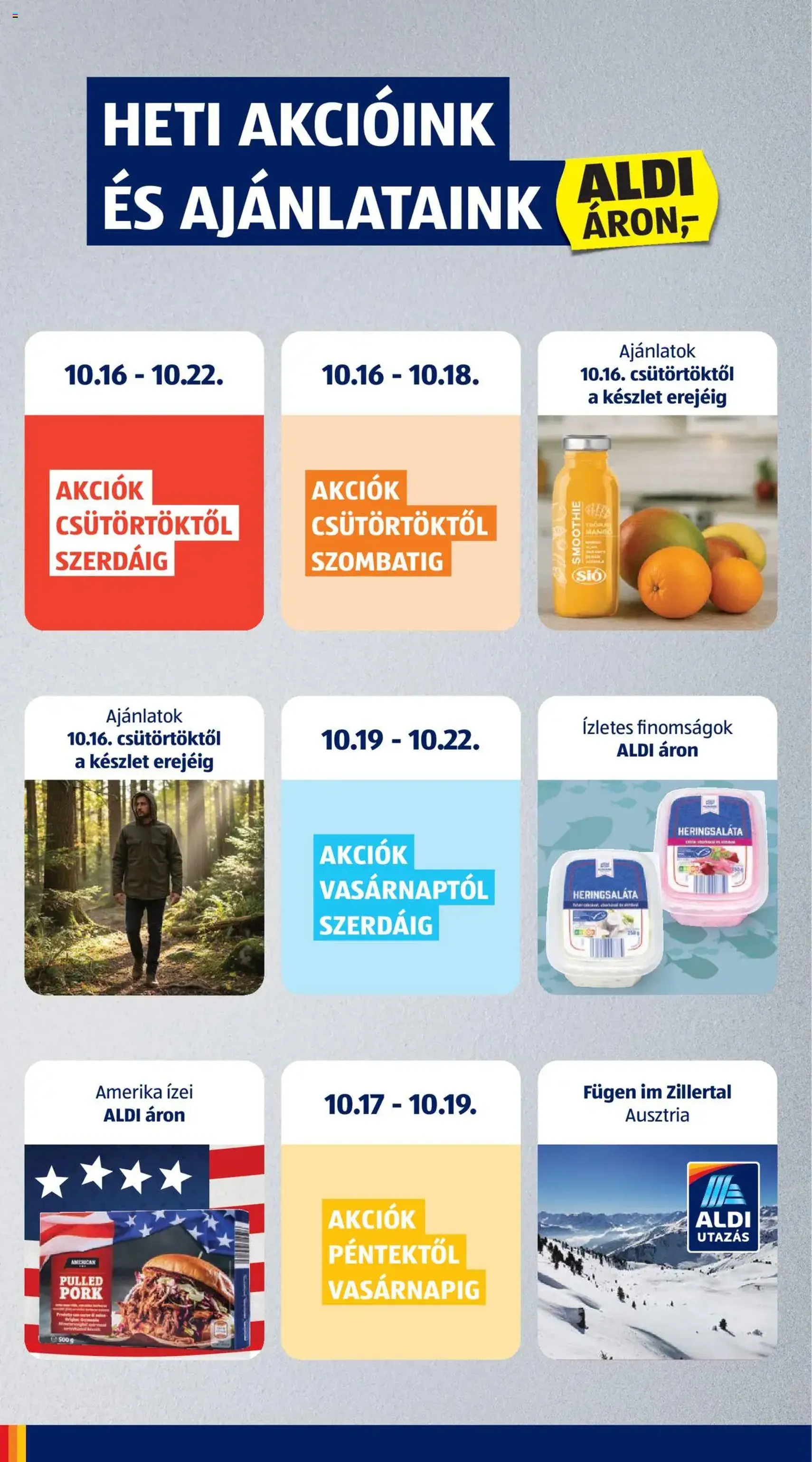Aldi Akciós újság - 2025.10.16. érvényes szórólap 2 oldal 50 oldalból Aldi Akciós újság - 2025.10.16. érvényes szórólap 2 oldal 50 oldalból