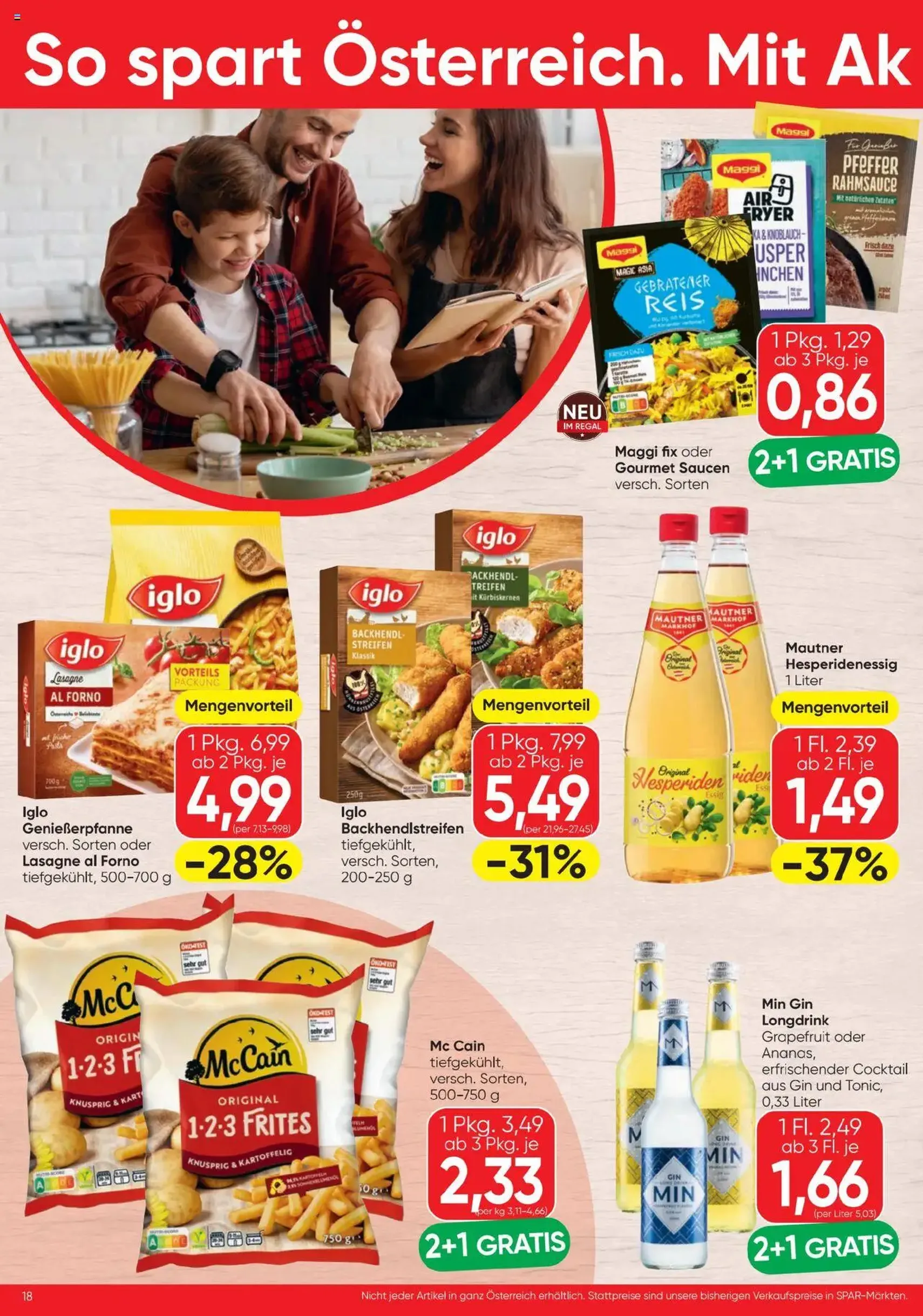Spar Flugblatt - Gültiger Prospekt ab 25.09.2025, Seite 18 von insgesamt 24