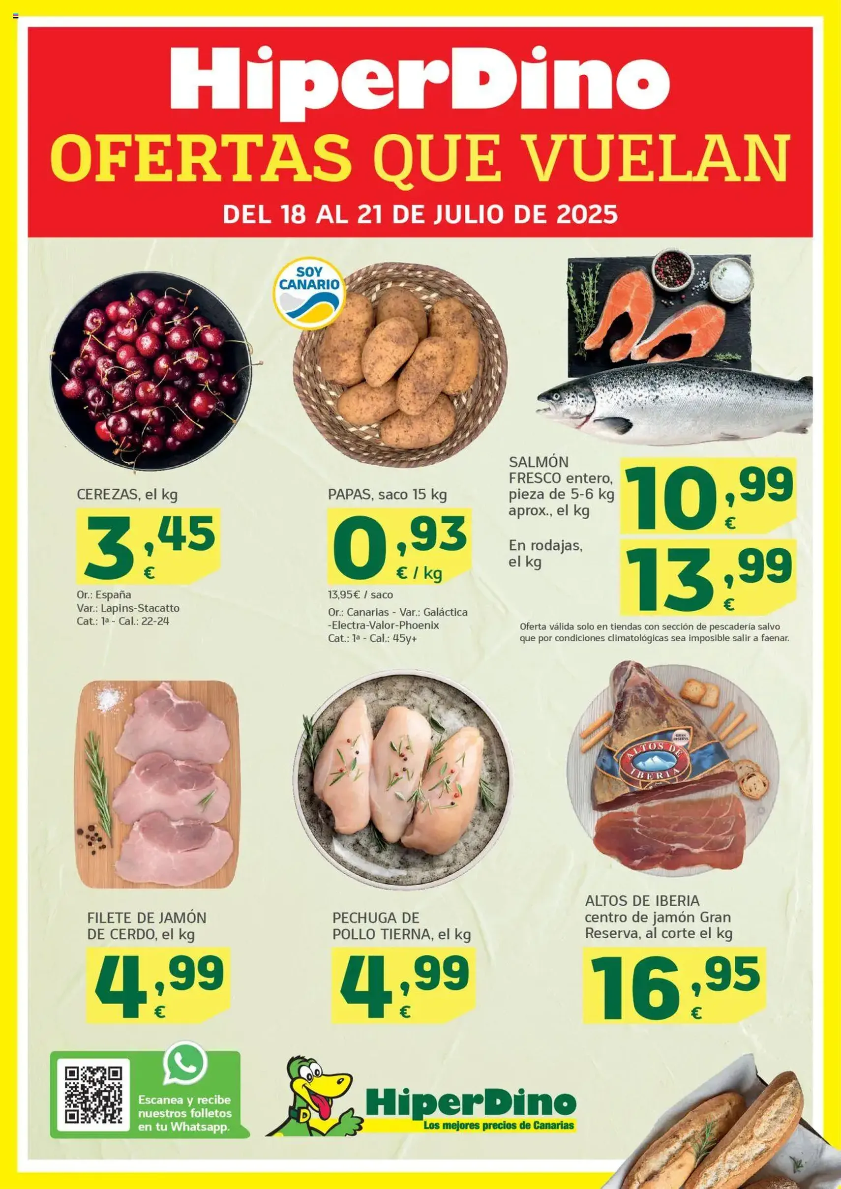 HiperDino folleto - folleto válido desde 18/07/2025 página 1 de 2