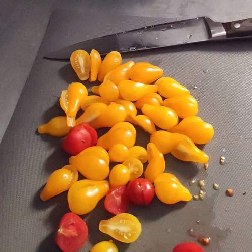 Geroosterde tomaten - stap voor stap bereiding 1