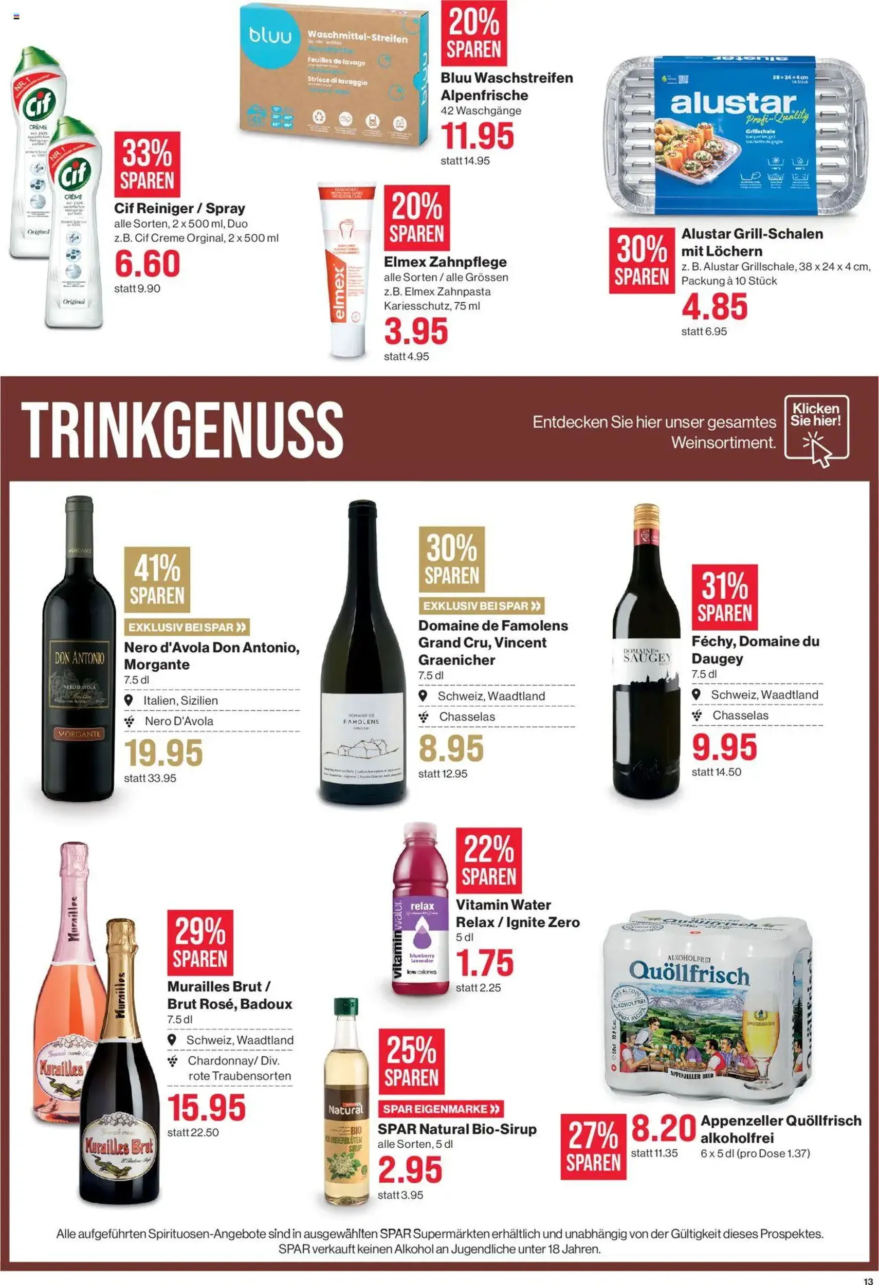 SPAR Aktionen - Gültiger Prospekt ab 30.07.2025, Seite 13 von insgesamt 20 SPAR Aktionen - Gültiger Prospekt ab 30.07.2025, Seite 13 von insgesamt 20