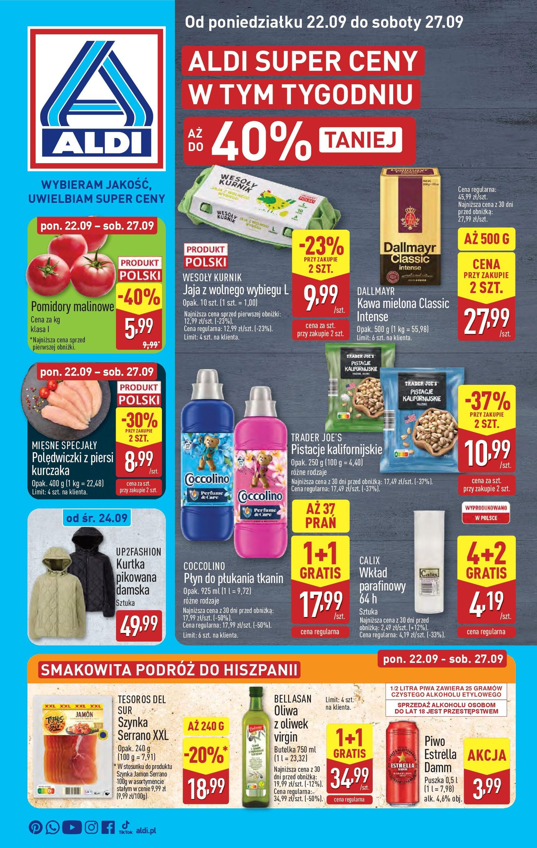 Aldi Gazetka - ważny gazetka od 22.09.2025 strona 1 z 41 Aldi Gazetka - ważny gazetka od 22.09.2025 strona 1 z 41