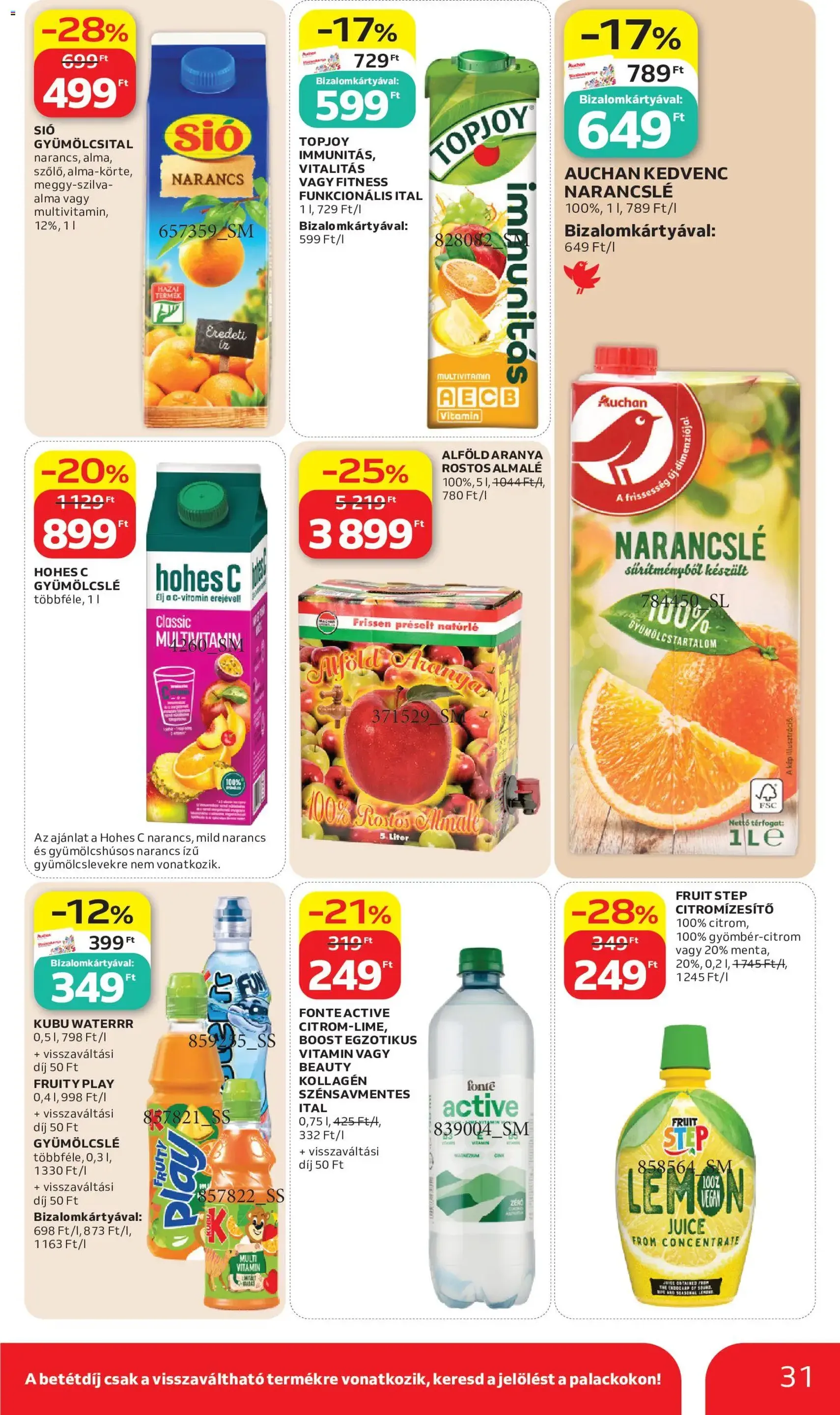 Auchan akciós újság - 2026.06.11. érvényes szórólap 31 oldal 46 oldalból