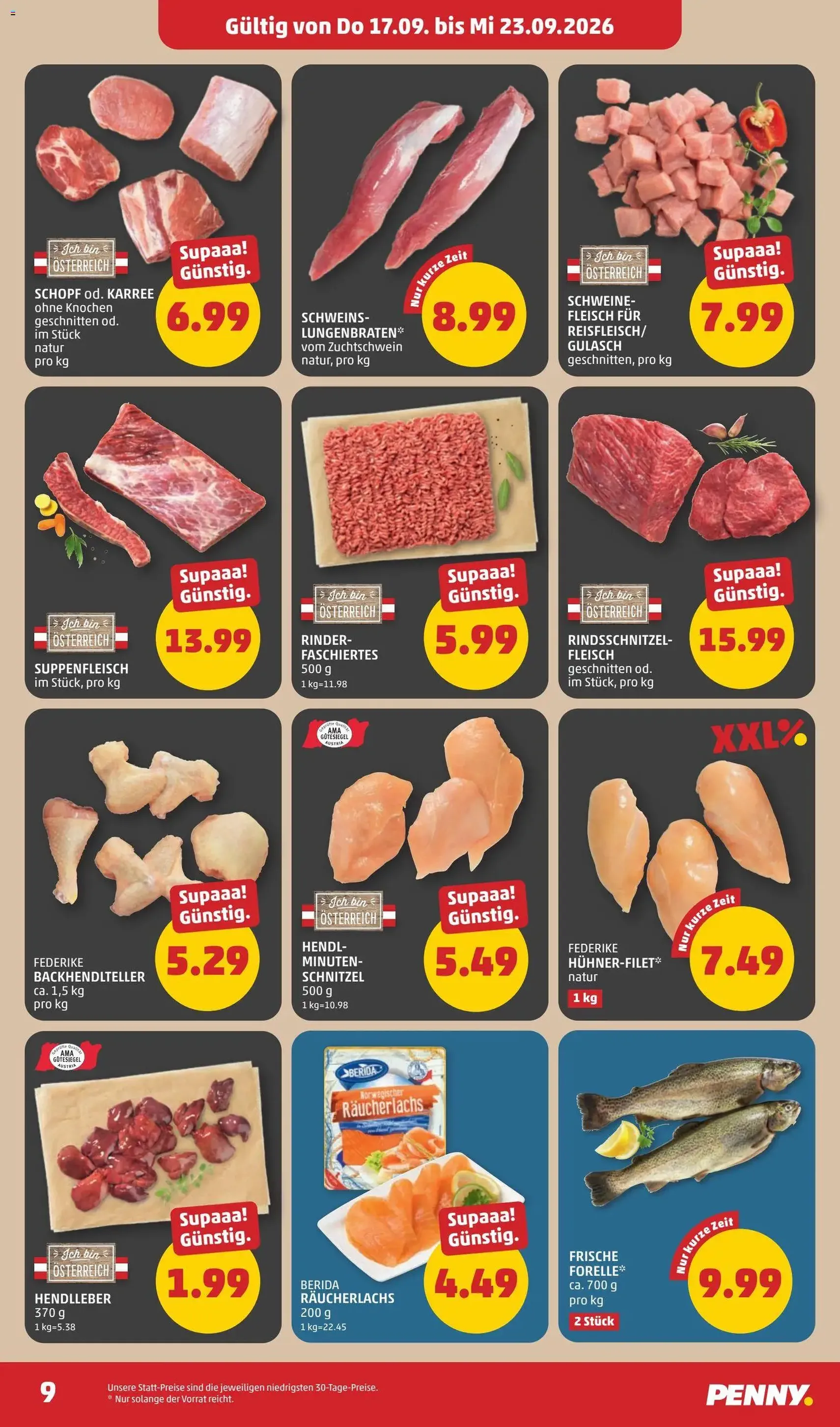 Penny Markt - Flugblatt - Gültiger Prospekt ab 17.09.2026, Seite 9 von insgesamt 28