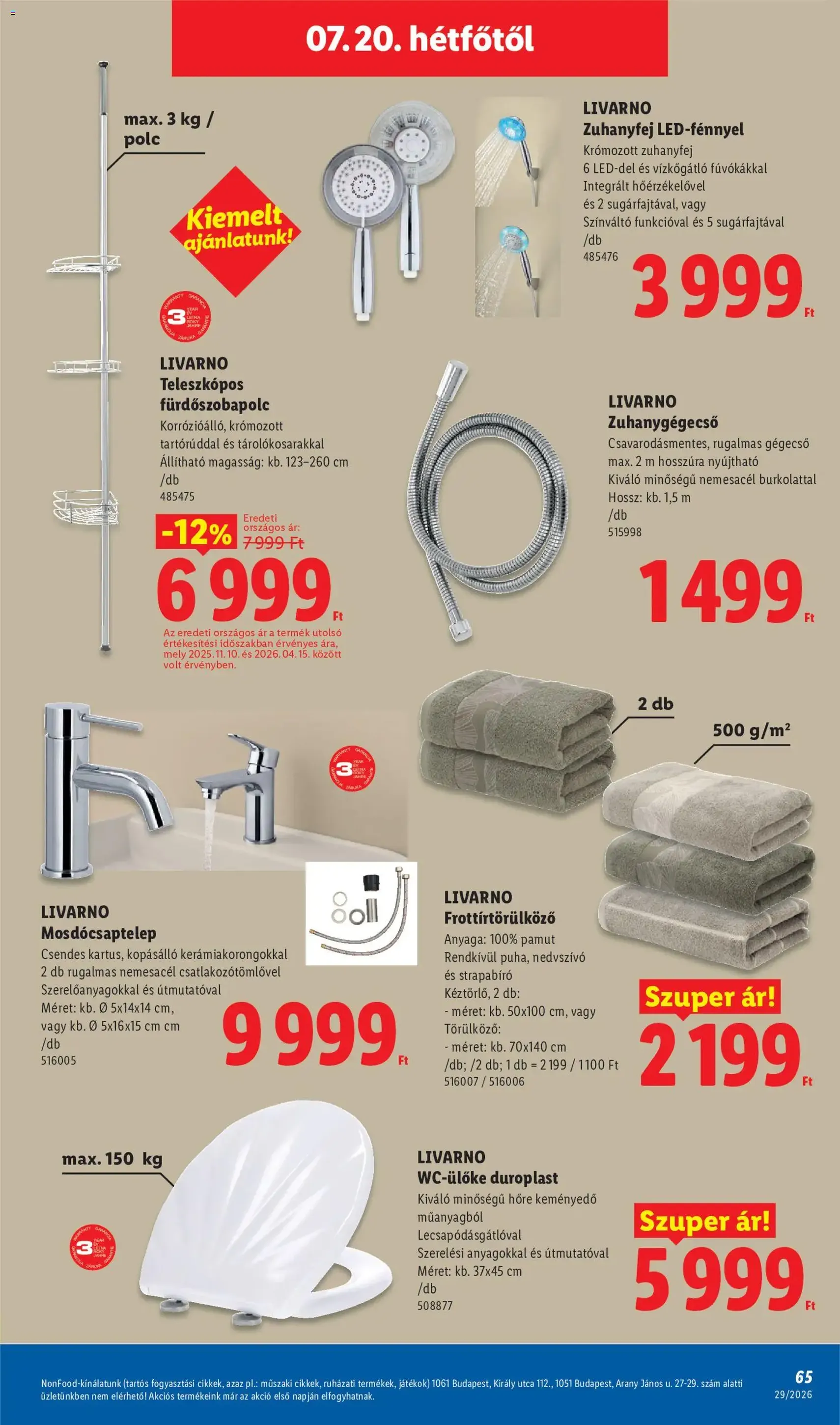 Lidl akciós újság - 2026.07.16. érvényes szórólap 65 oldal 88 oldalból