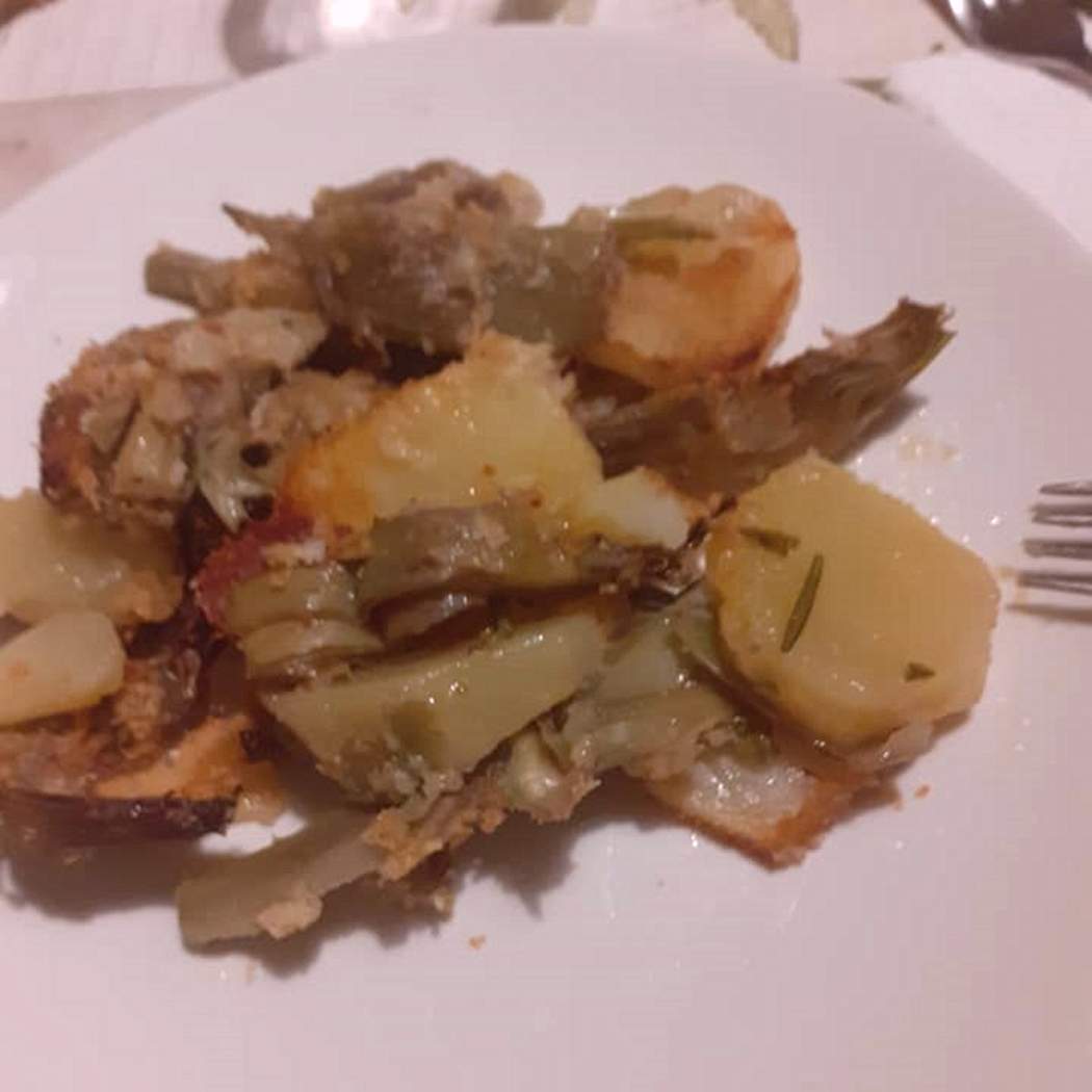 Carciofi e Patate al Forno