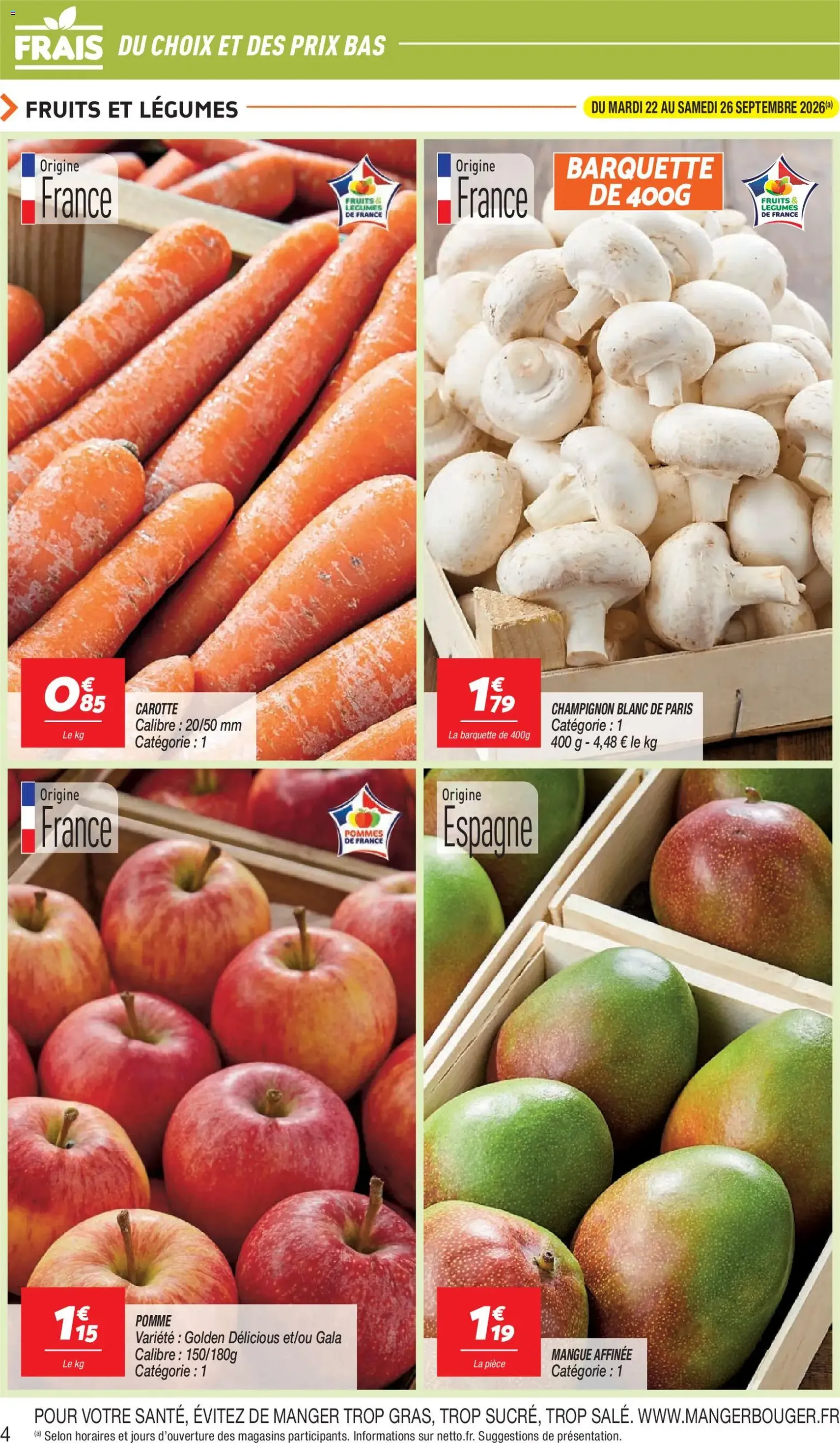 Netto catalogue - brochure valable à partir du 22/09/2026, page 4 sur 24