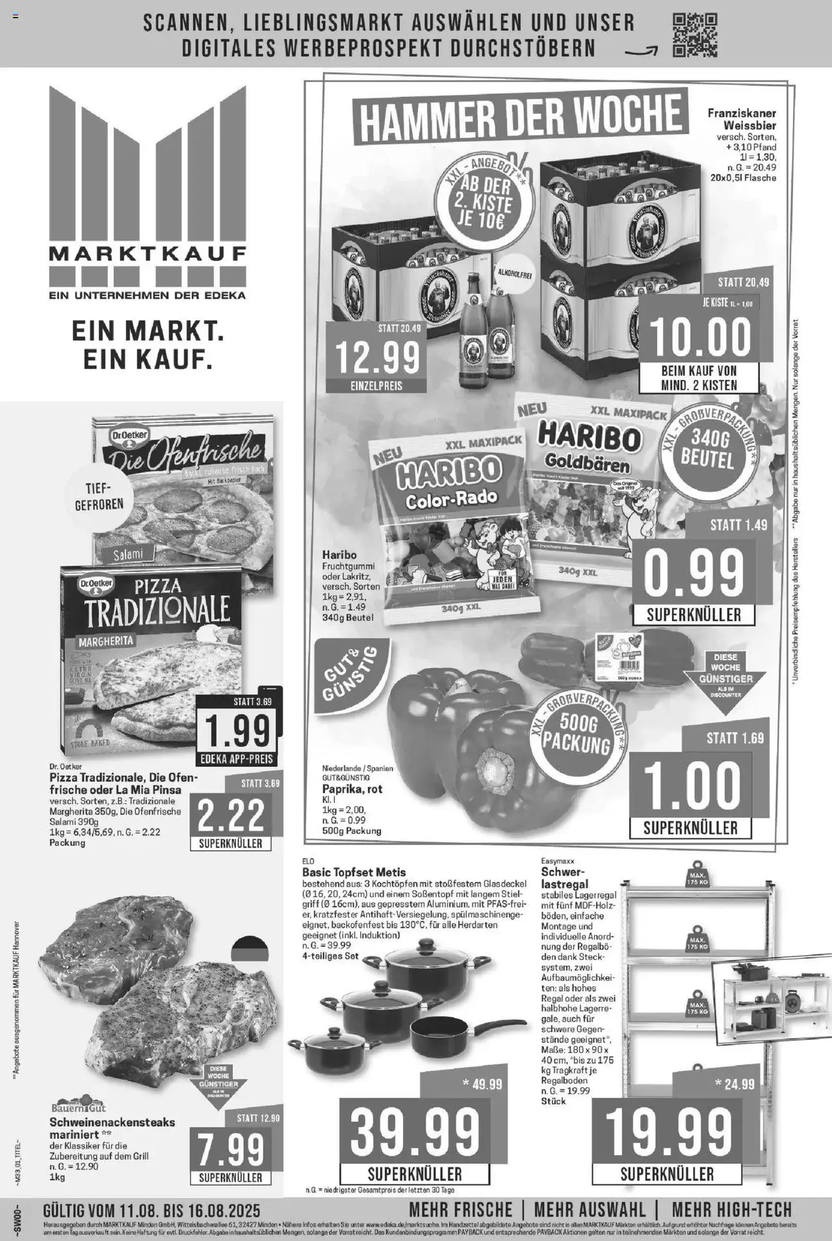 Marktkauf Prospekt - Gültiger Prospekt ab 11.08.2025, Seite 1 von insgesamt 28 Marktkauf Prospekt - Gültiger Prospekt ab 11.08.2025, Seite 1 von insgesamt 28