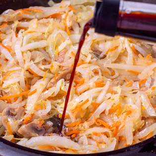 Previsualización de la receta Col pekinés con salsa