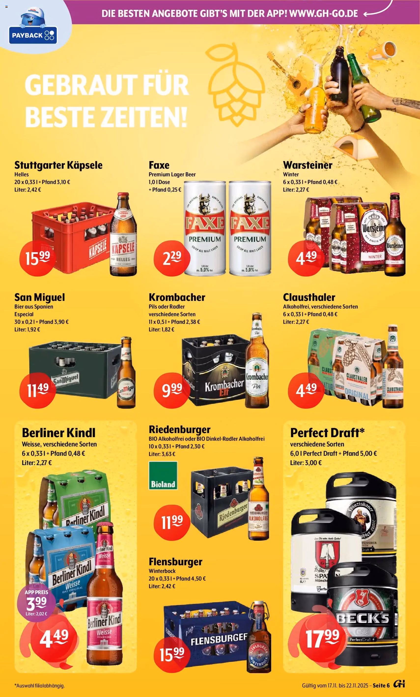 Trink und Spare Prospekt - Gültiger Prospekt ab 17.11.2025, Seite 6 von insgesamt 11