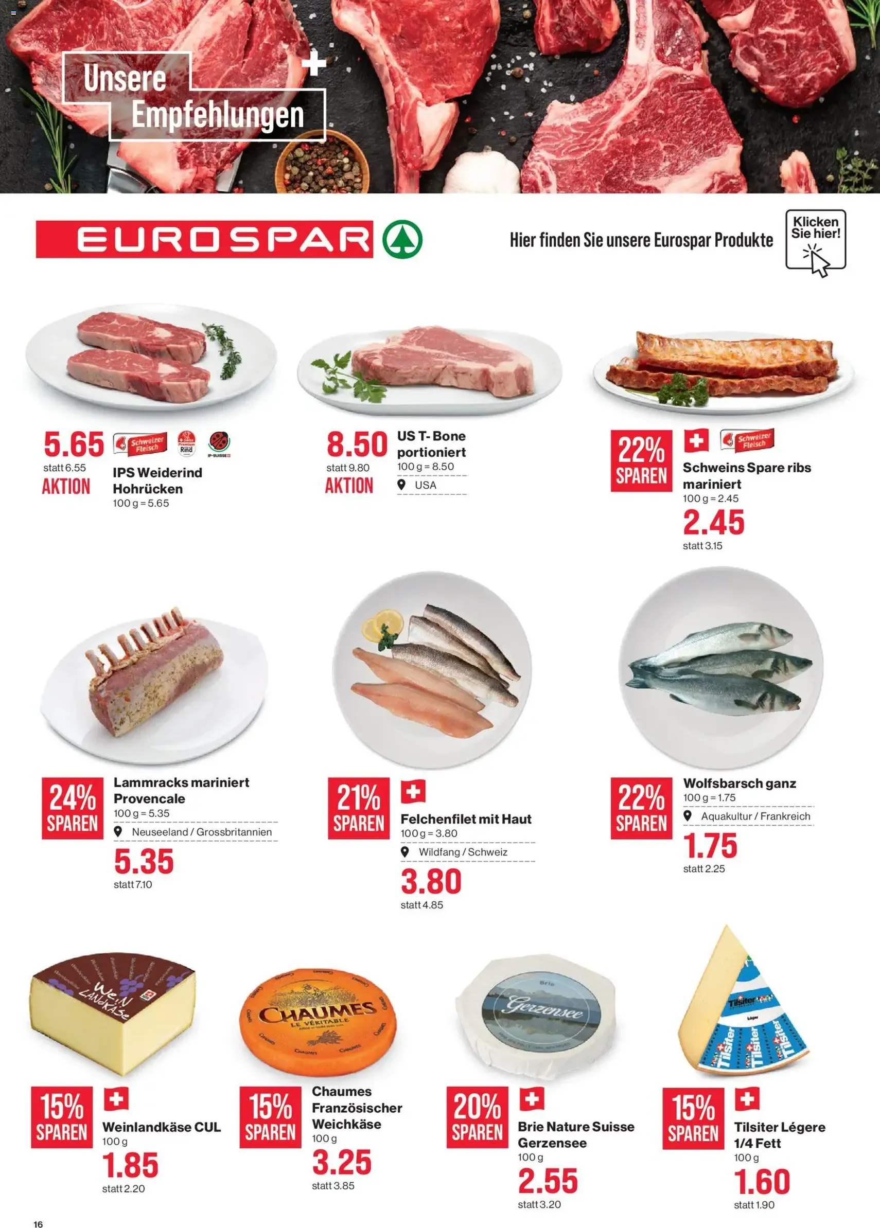 SPAR aktionen - Gültiger Prospekt ab 06.08.2026, Seite 16 von insgesamt 17
