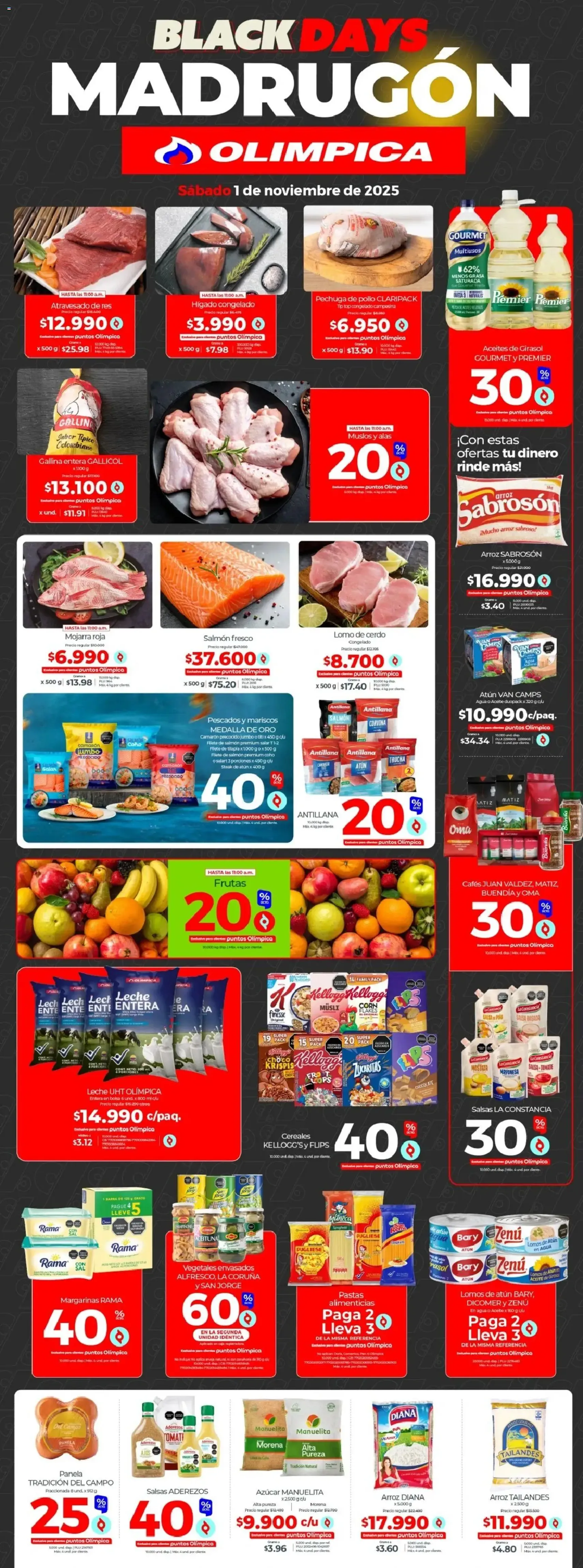 Olímpica - Black days - folleto válido desde 01/11/2025 página 1 de 4