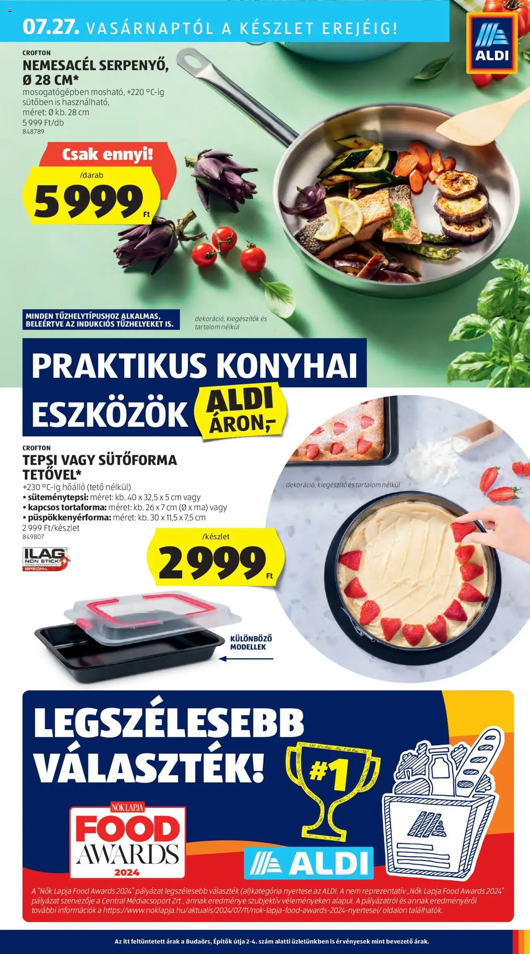 Aldi Akciós újság - 2025.07.24. érvényes szórólap 39 oldal 50 oldalból Aldi Akciós újság - 2025.07.24. érvényes szórólap 39 oldal 50 oldalból