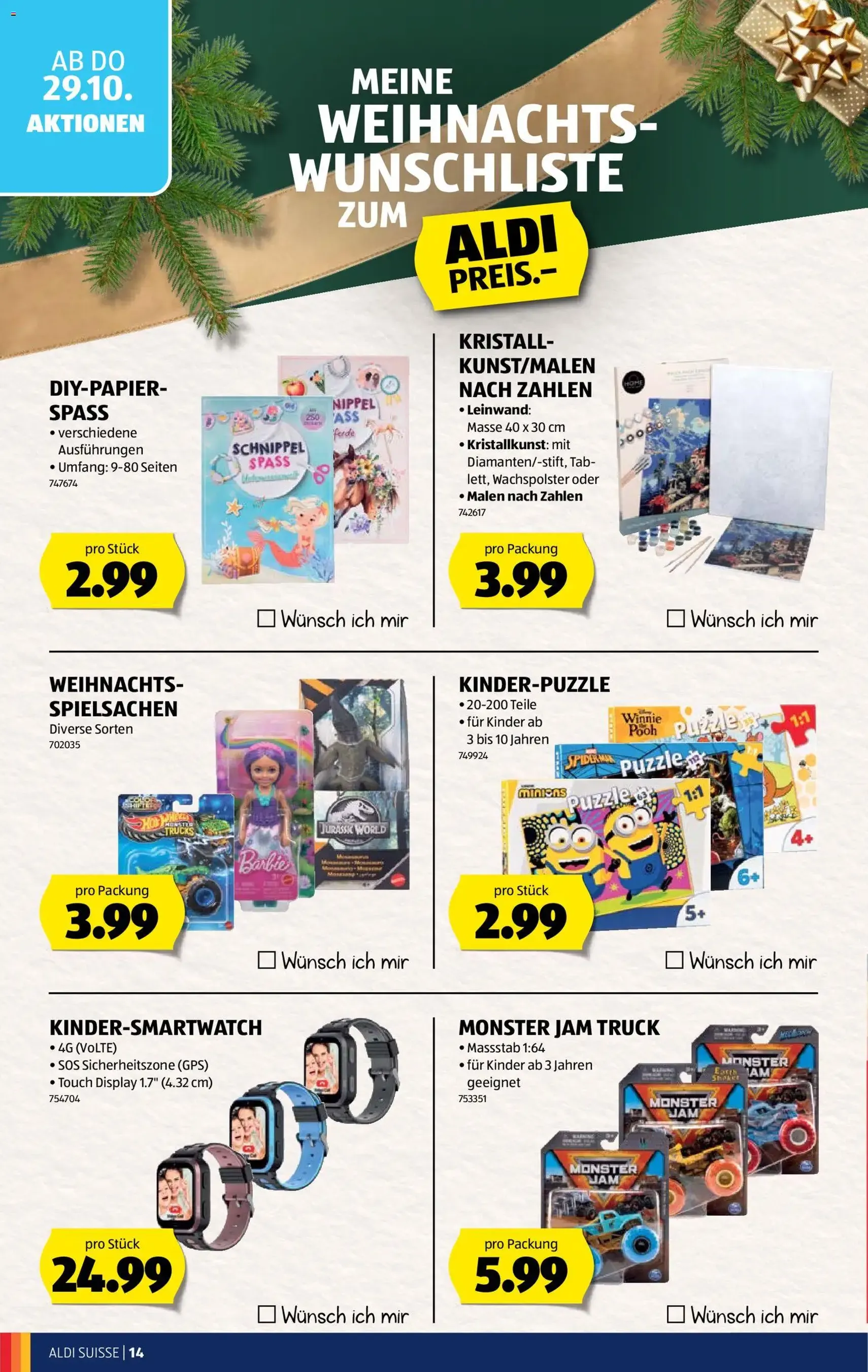 Aldi aktionen - Gültiger Prospekt ab 29.10.2026, Seite 14 von insgesamt 38
